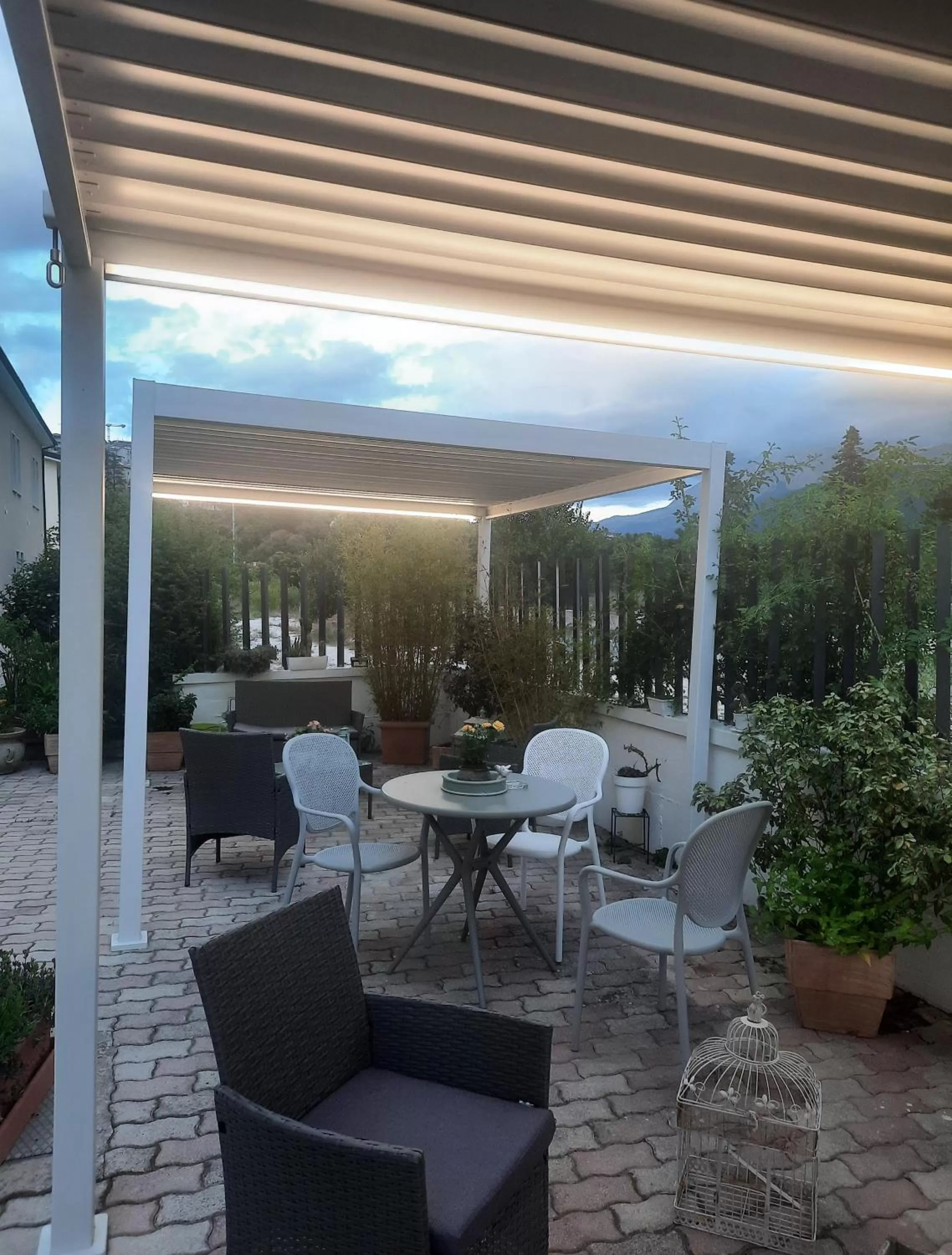 Patio in Hotel Porta Rivera