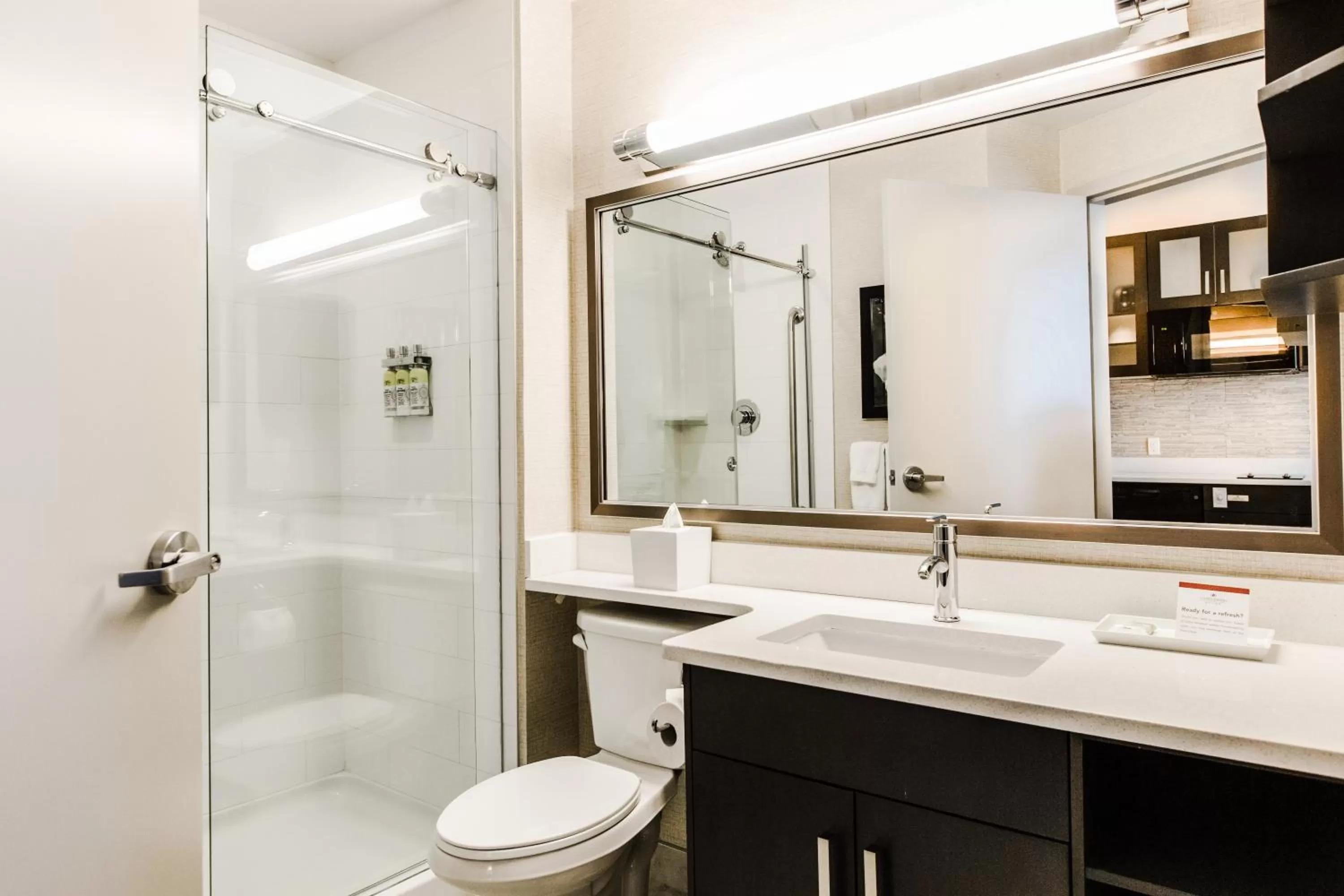 Bathroom in Candlewood Suites West Edmonton - Mall Area by IHG