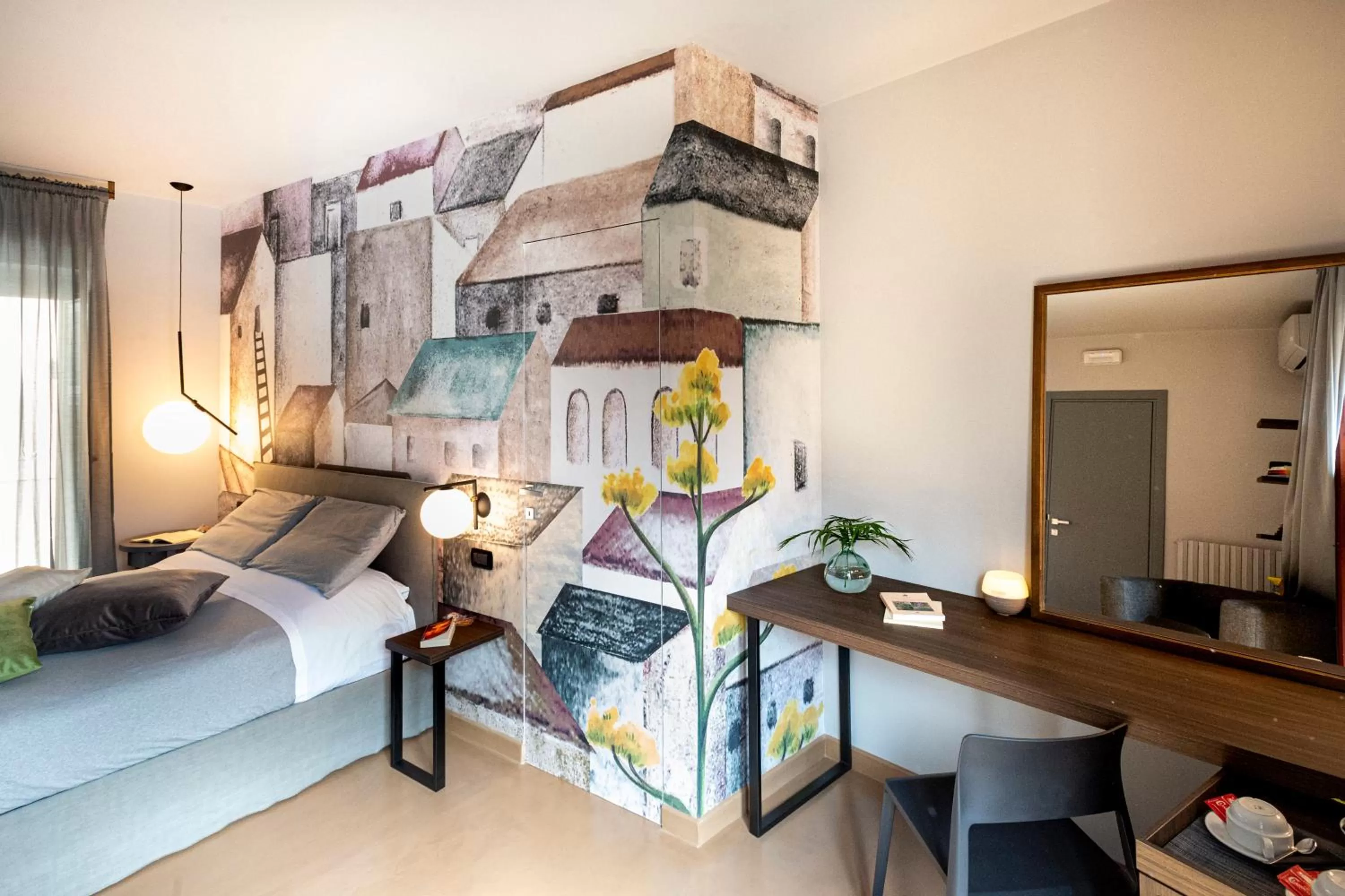 Bed, Seating Area in Locanda Susuiusu