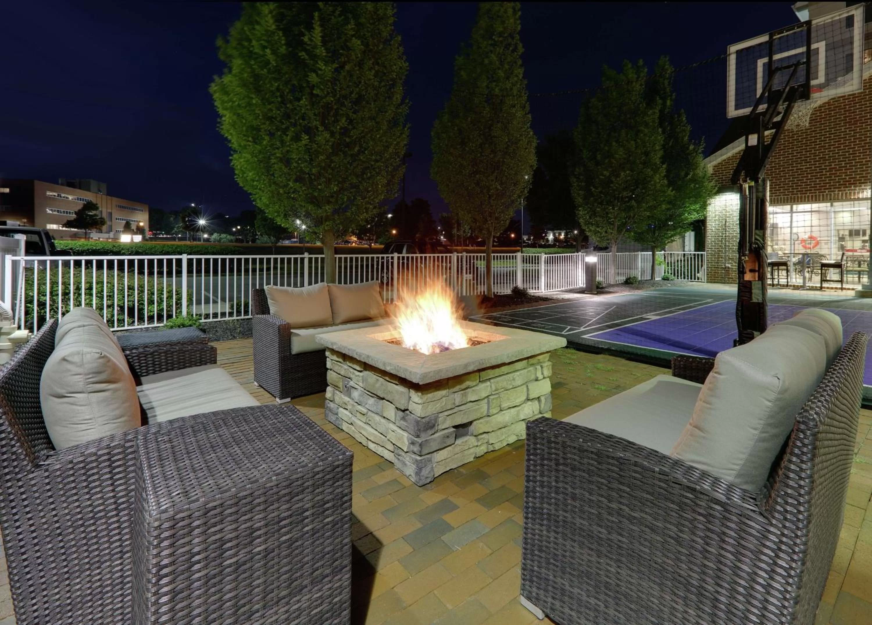 Patio in Homewood Suites Hagerstown