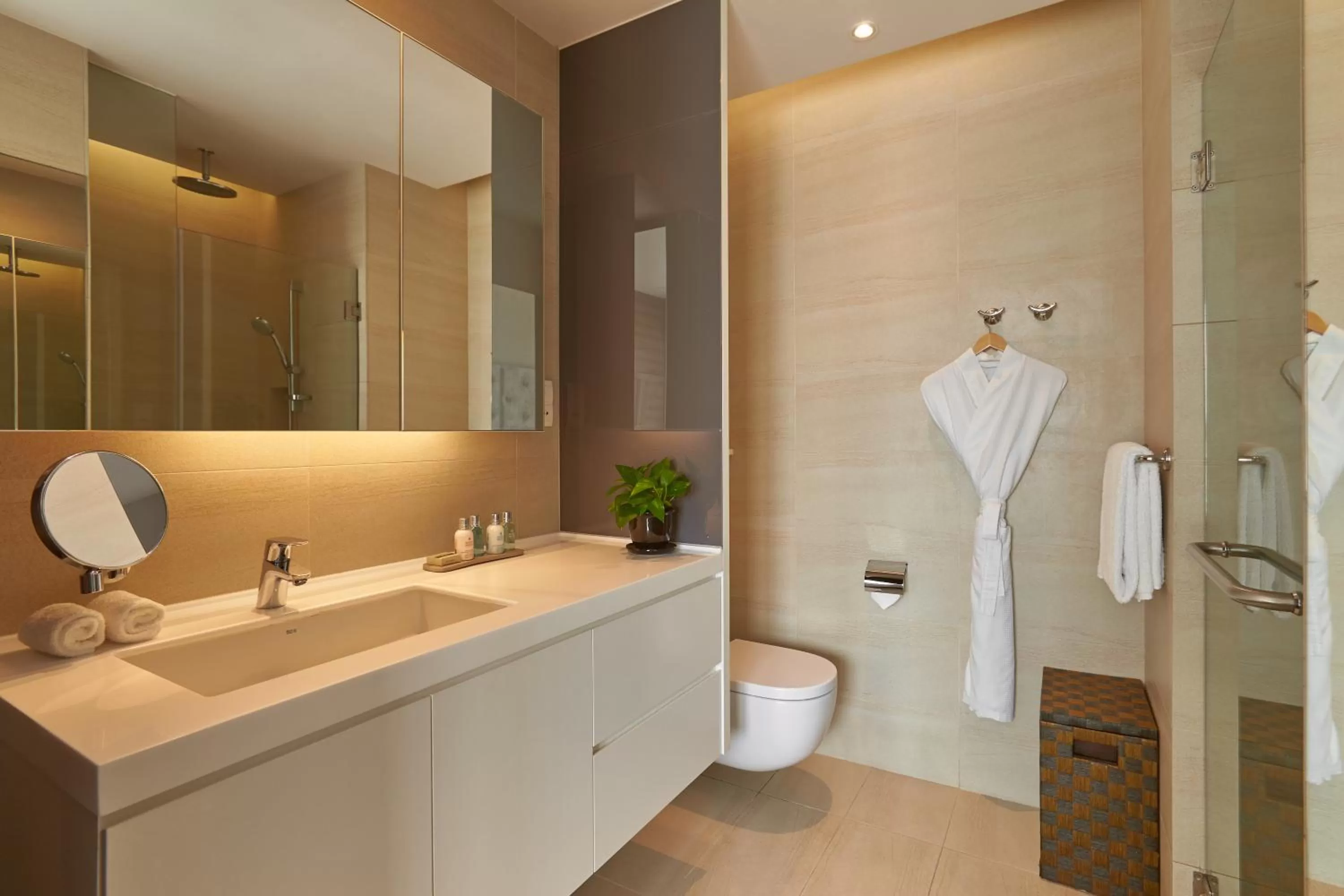 Bathroom in Pan Pacific Serviced Suites Beach Road, Singapore