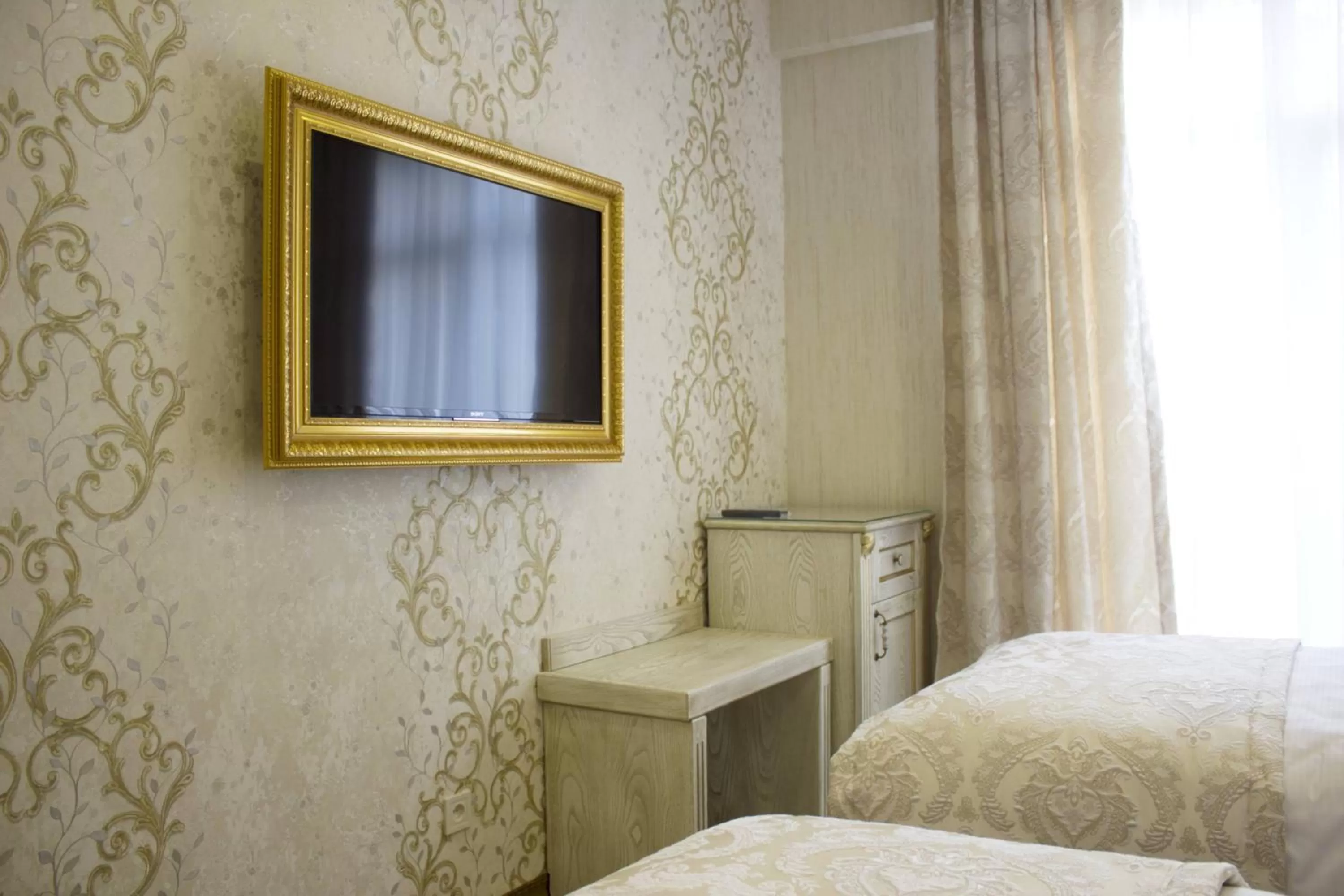 Decorative detail, Bed in Neapol Boutique Hotel