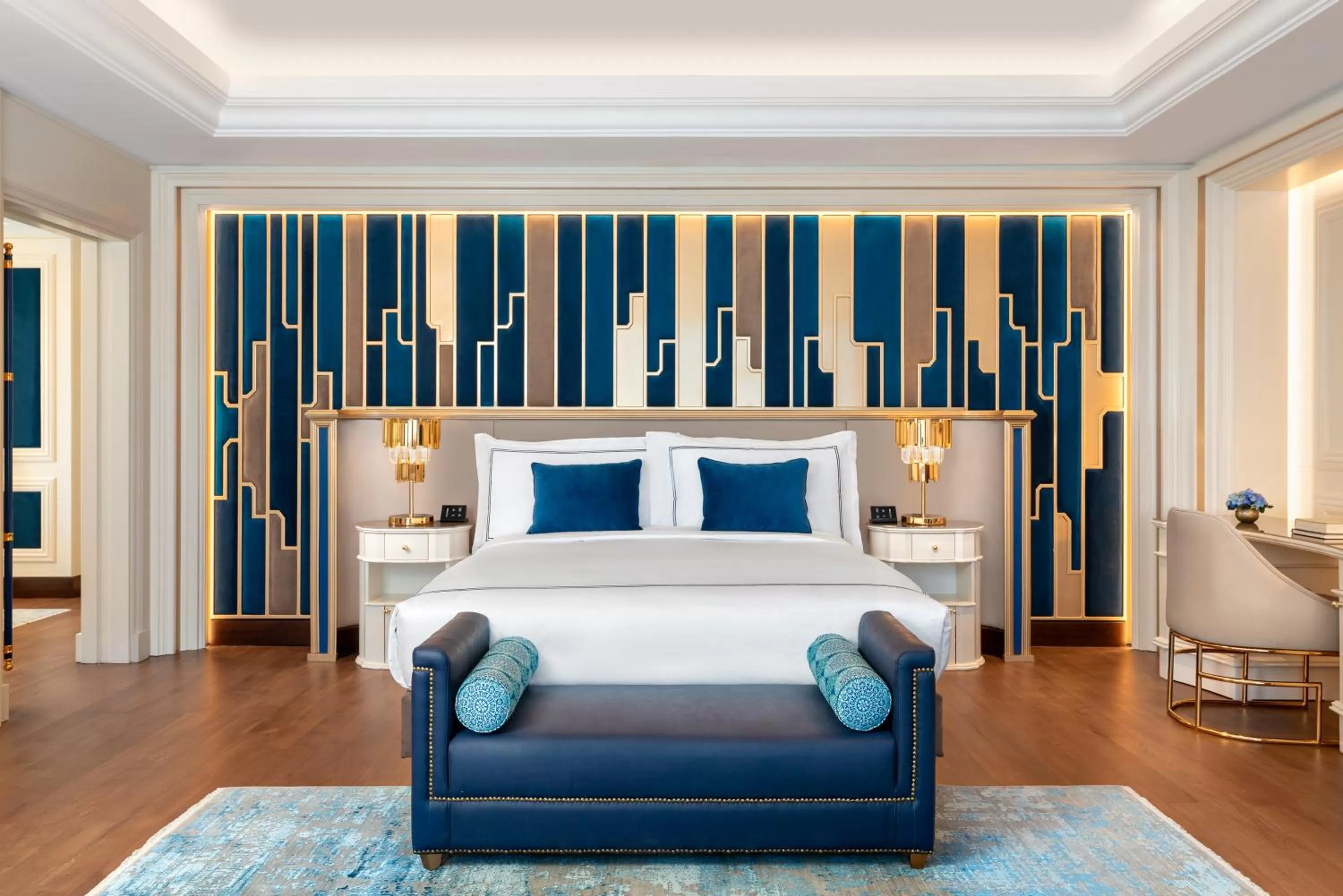 Bed in The Ritz-Carlton, Istanbul at the Bosphorus