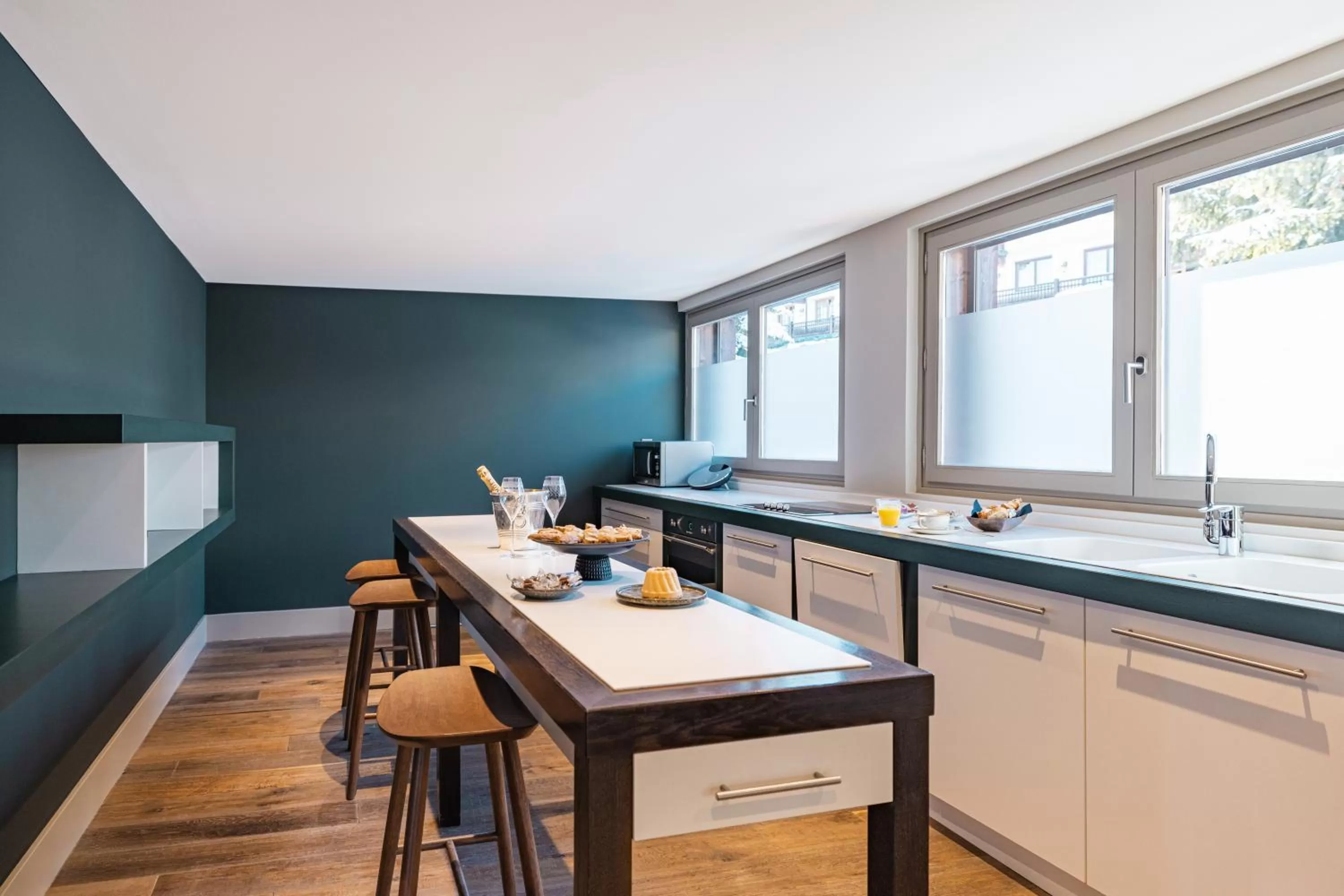 kitchen in Les Suites de la Potinière