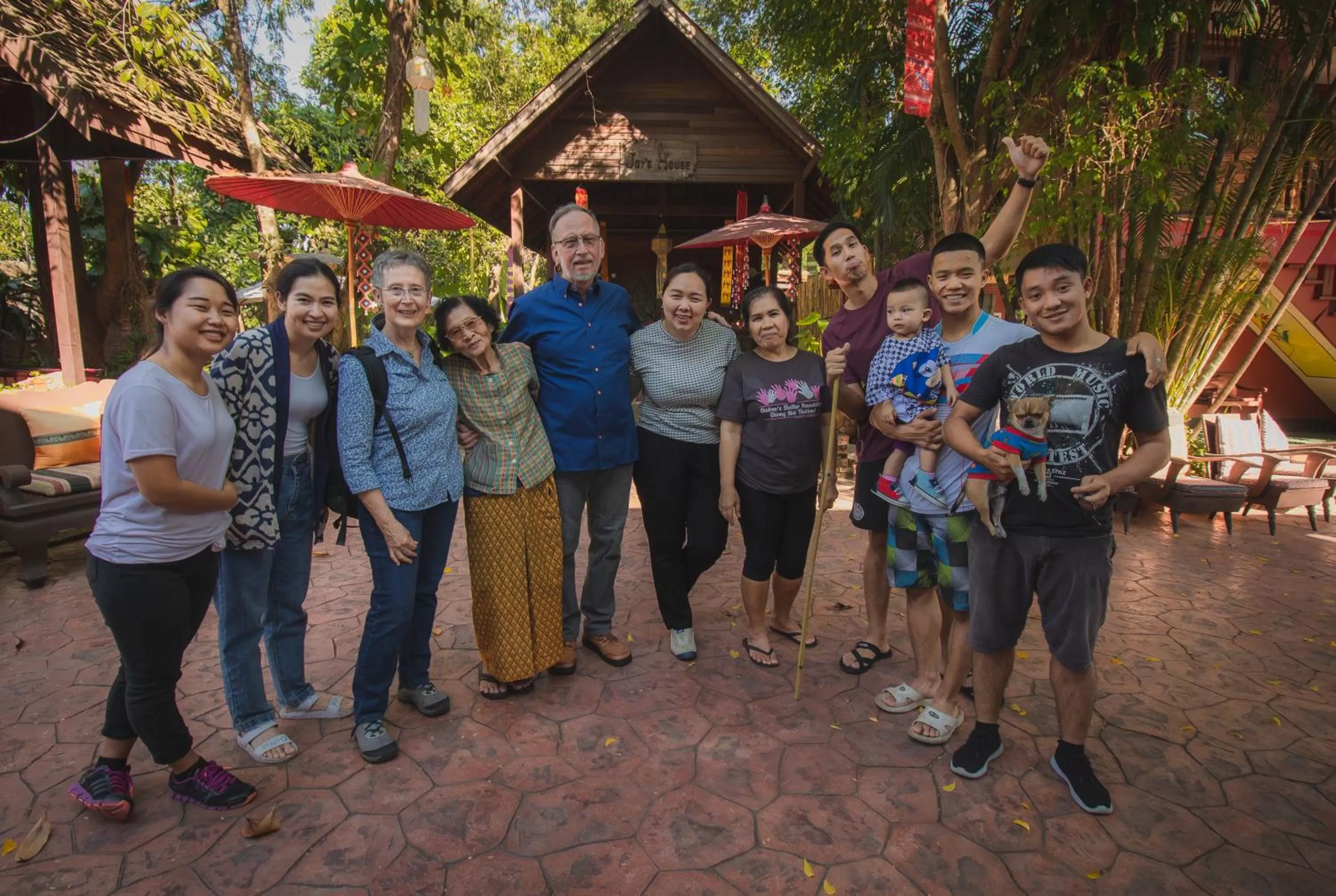 People in Joy's House & Tour