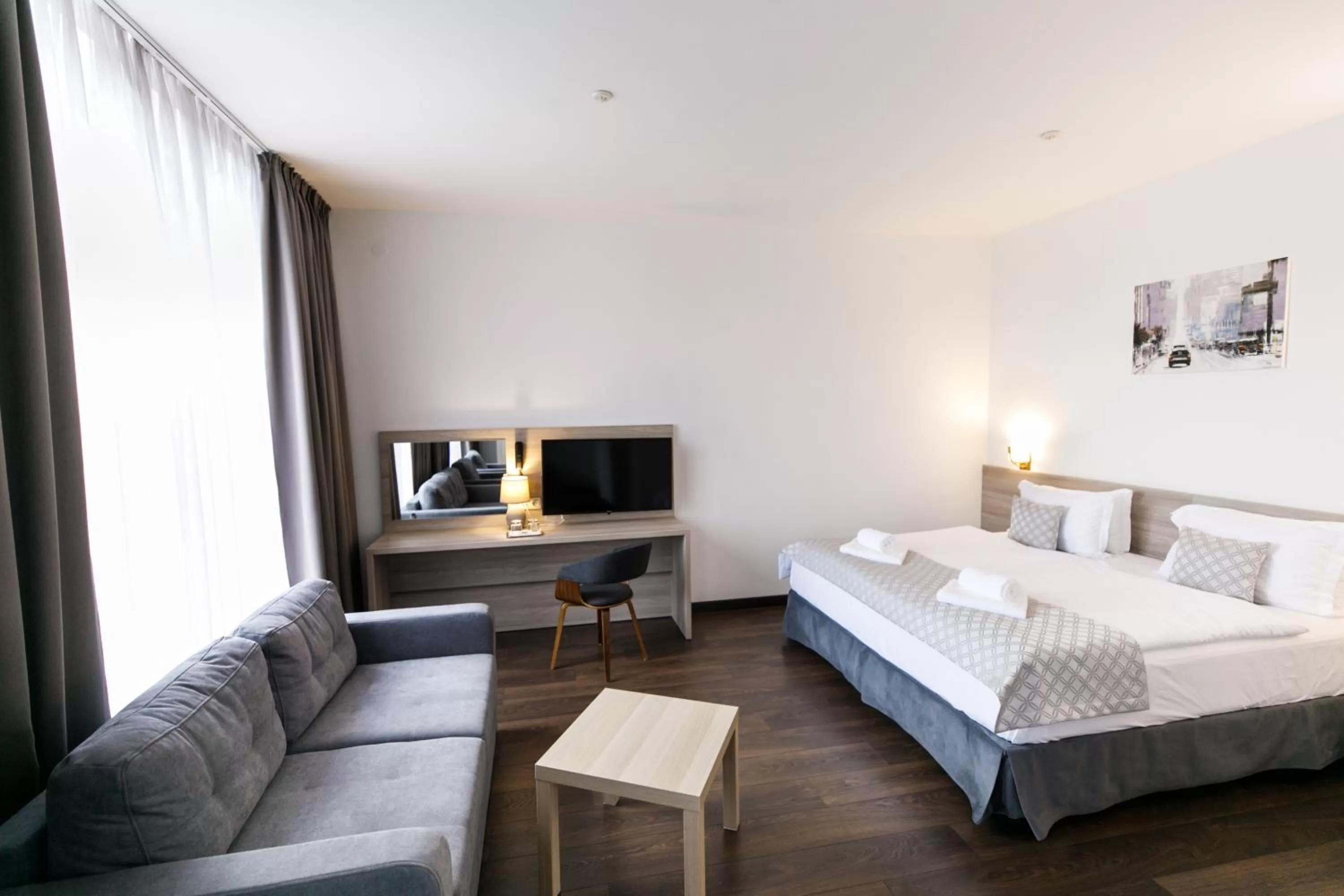 Bed in Hotel Antonio