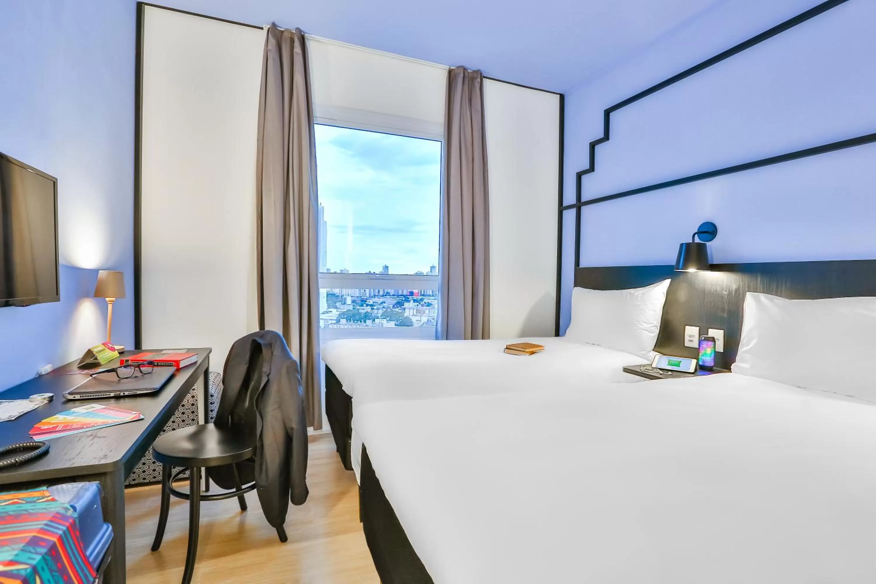 Bedroom, Bed in ibis Styles Goiania Marista