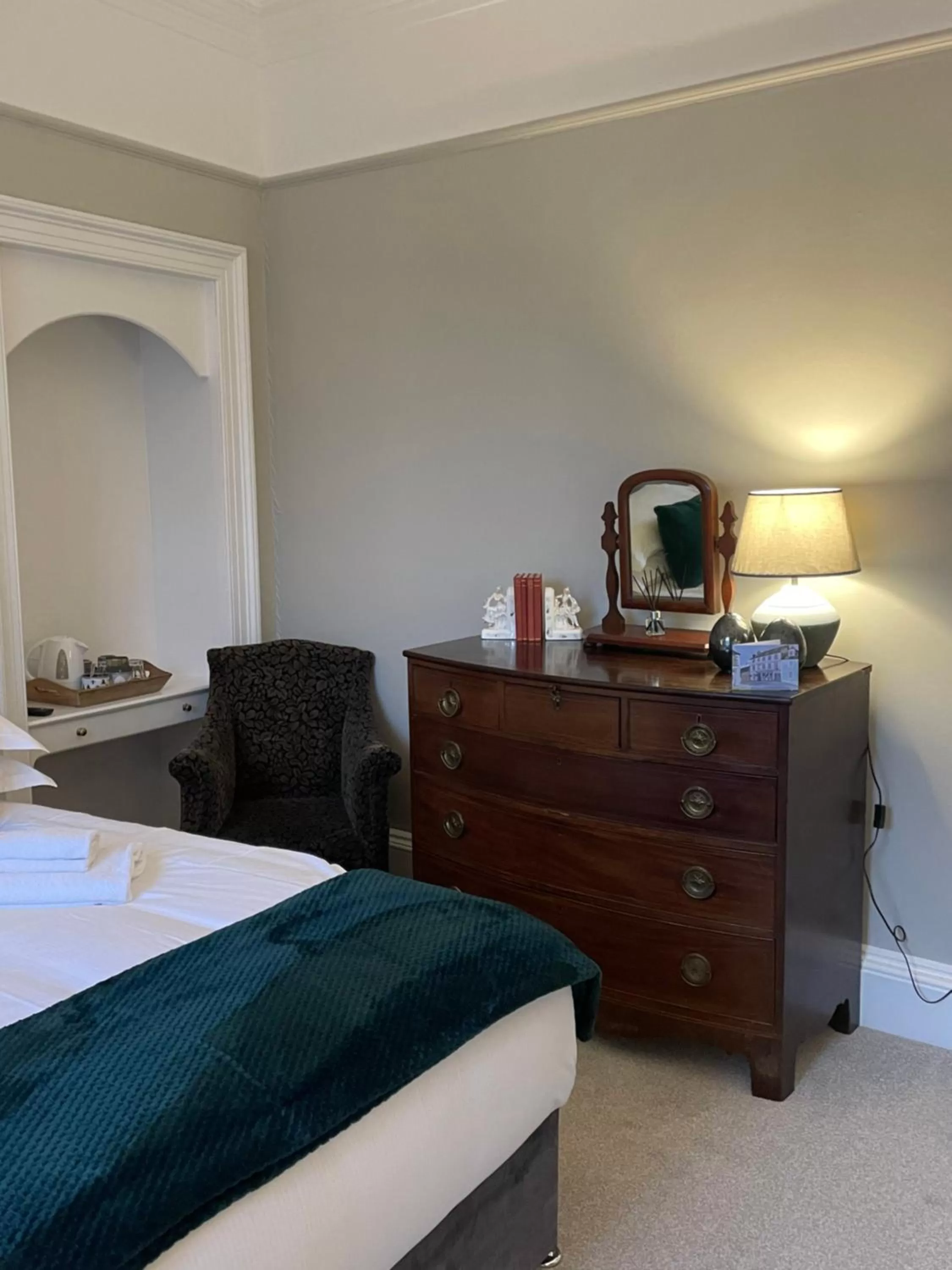 Bed in The Garret Hotel