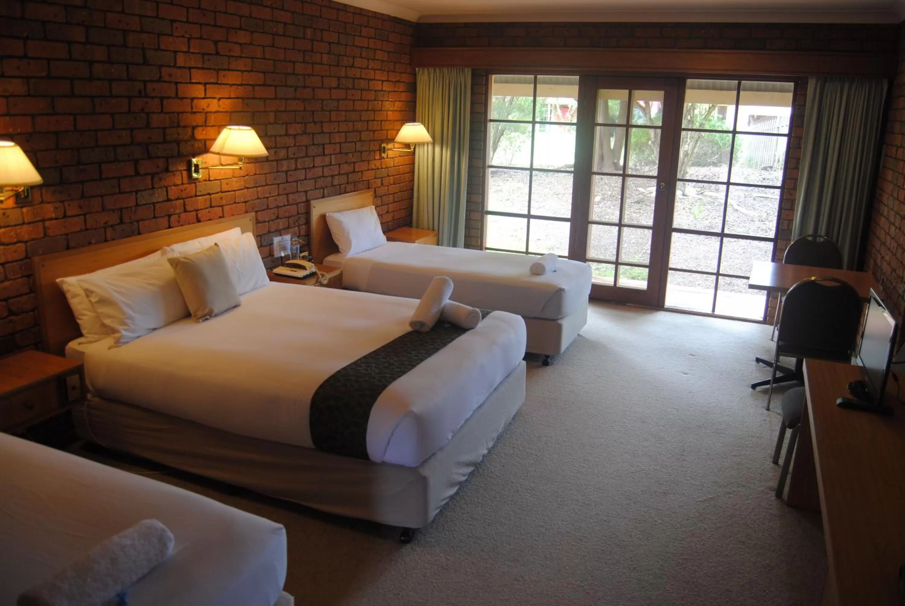 Photo of the whole room, Bed in Grange Burn Motel