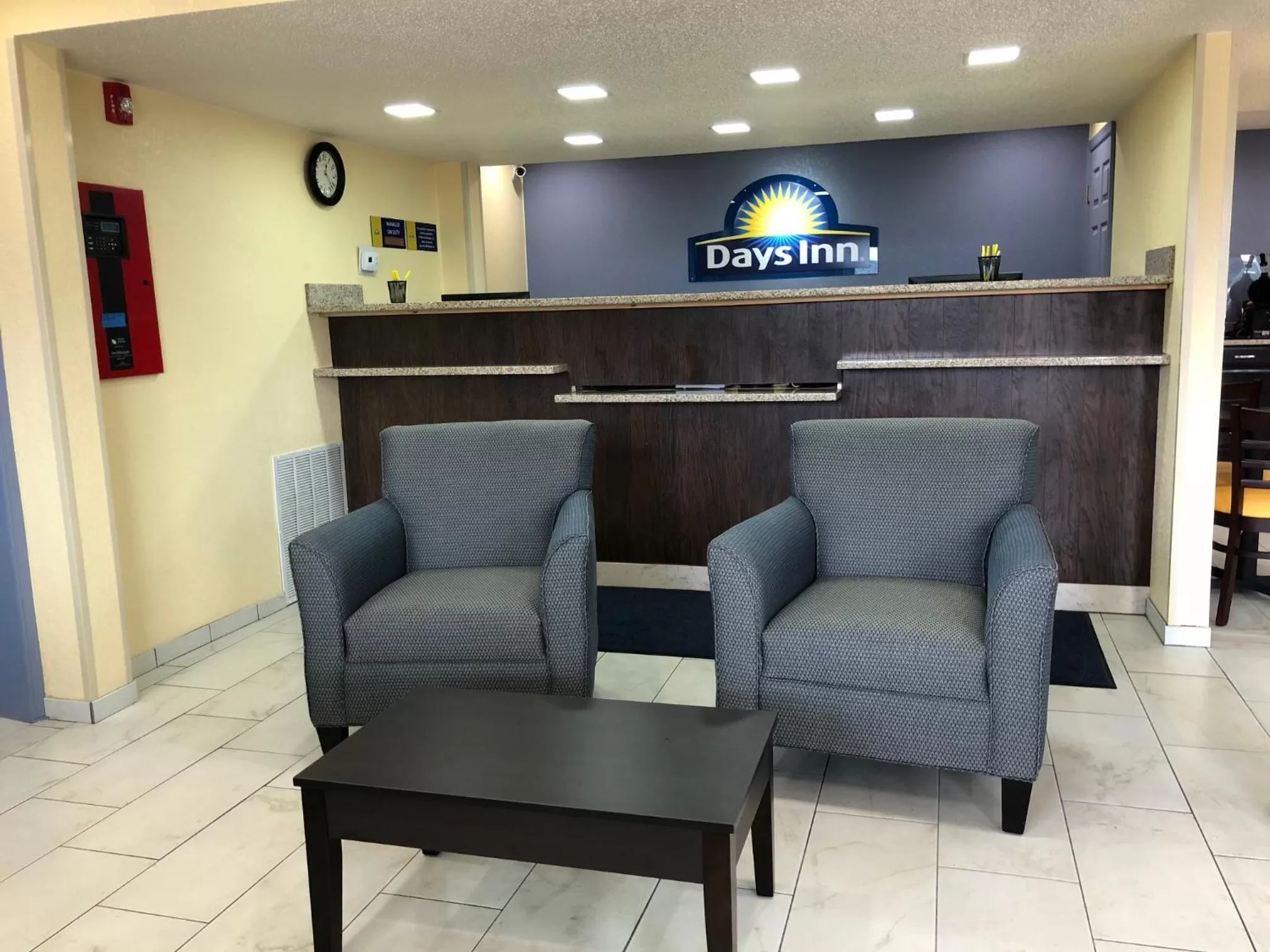 Seating area in Days Inn by Wyndham Charles Town