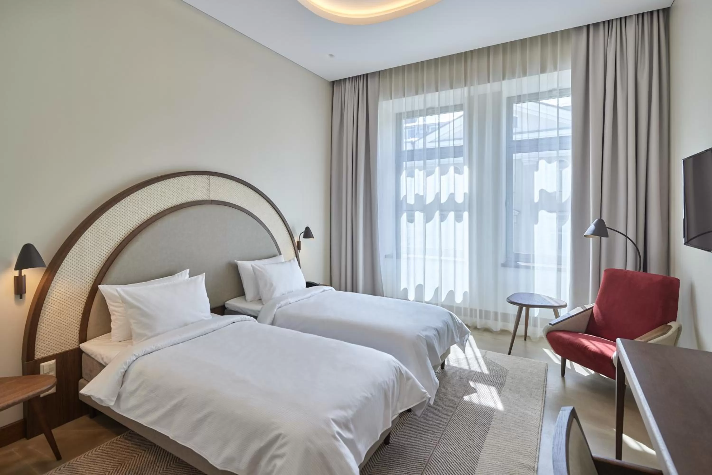 Bedroom, Bed in Neringa Hotel