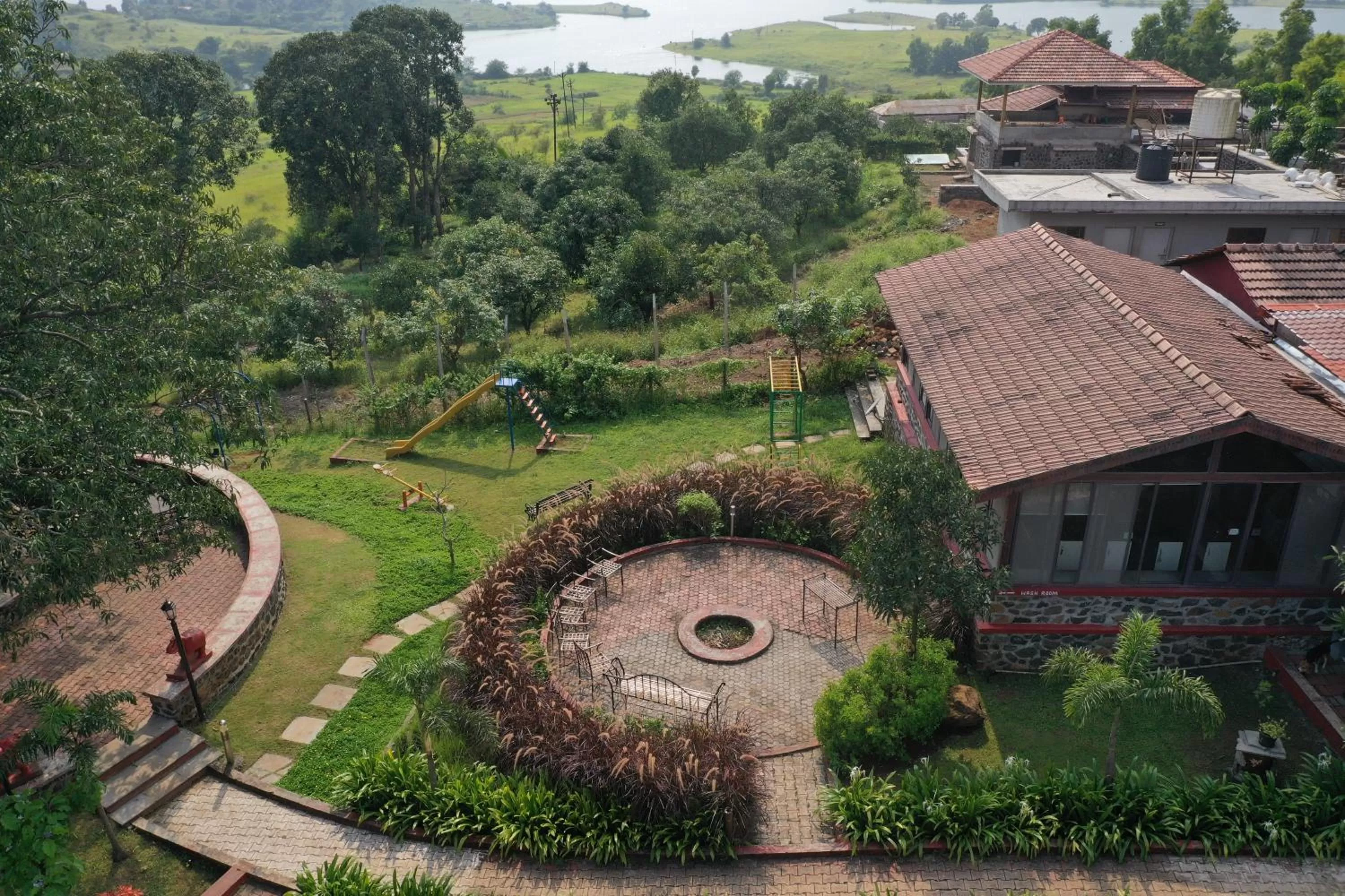 Garden view in Jayshin Lake Vaitarna Resort - Igatpuri