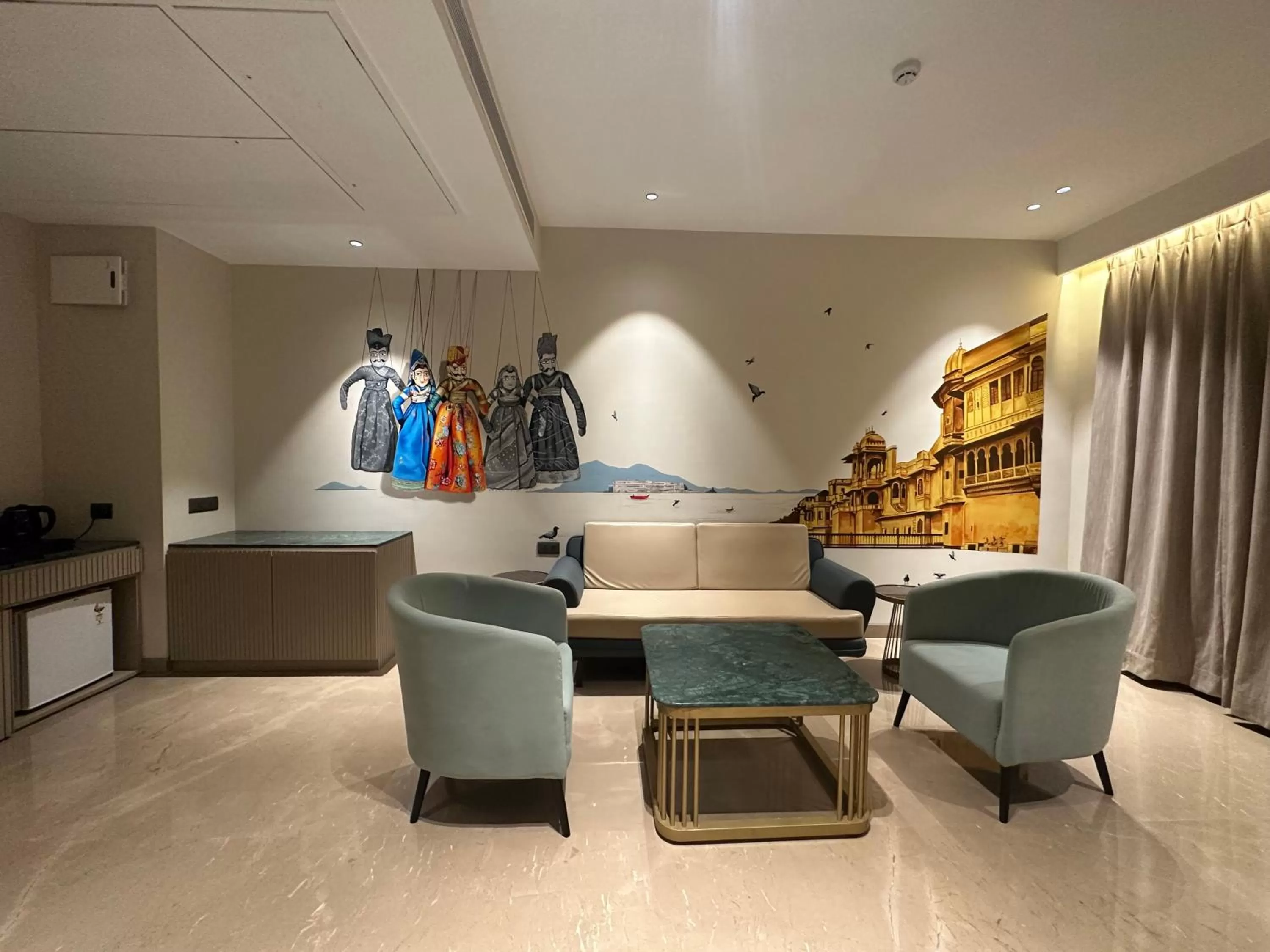 Living room in Hotel Bawa Udaipur