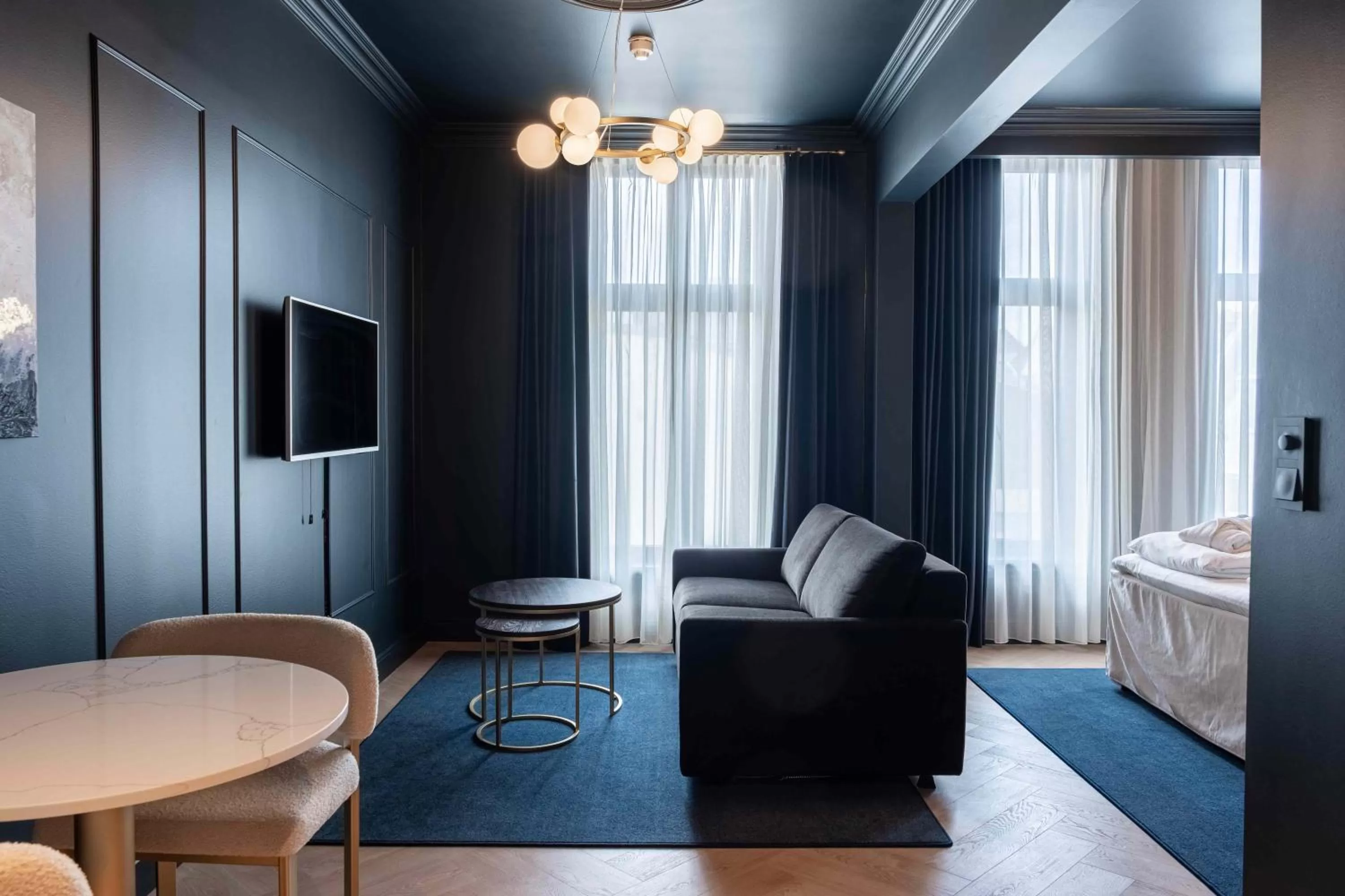 Living room, Bed in The Villa