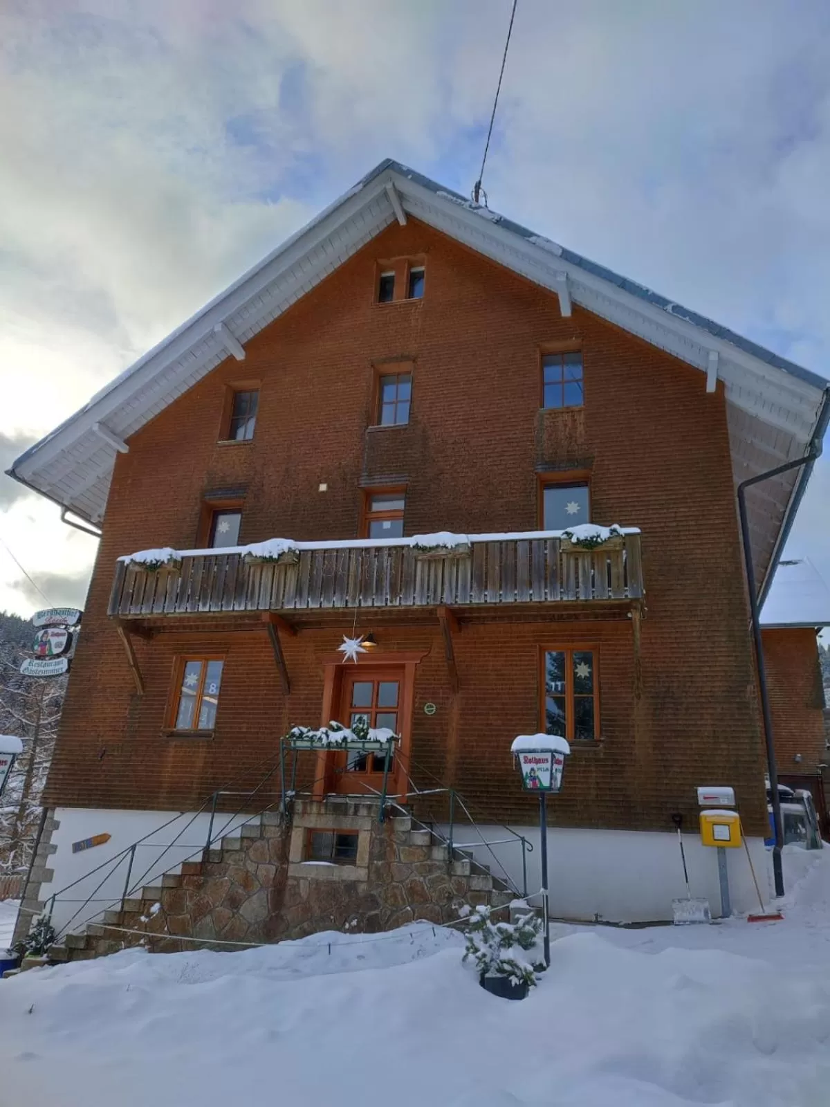 Balcony/Terrace in Sporthostel Rössle