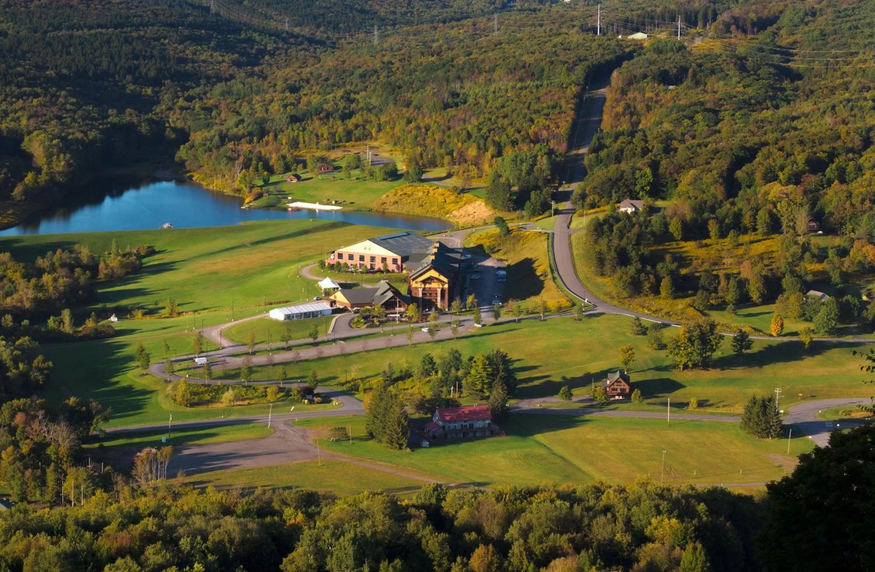 Bird's eye view in Hope Lake Lodge & Indoor Waterpark