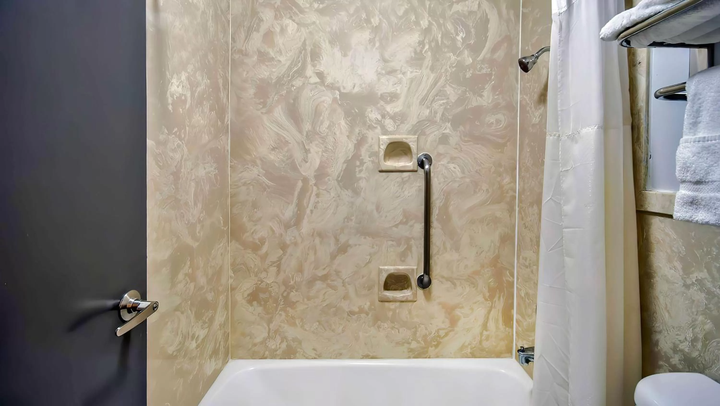 Bathroom in Motel 6 Louisville, Ky- Airport/ Fair Expo