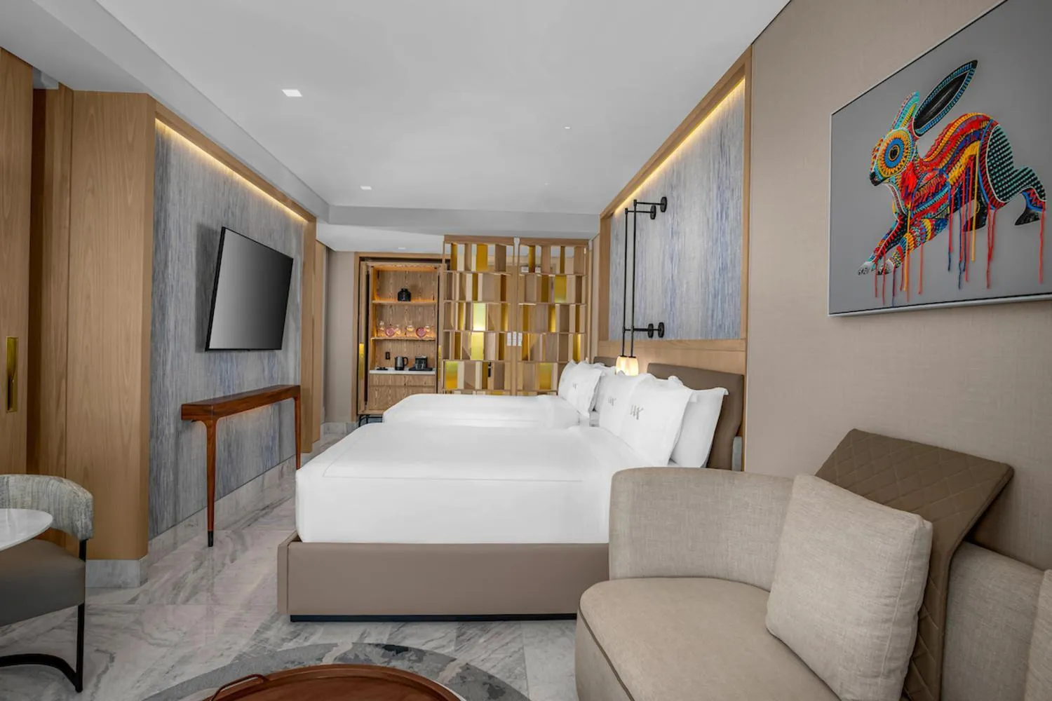 Bed in Waldorf Astoria Riviera Maya