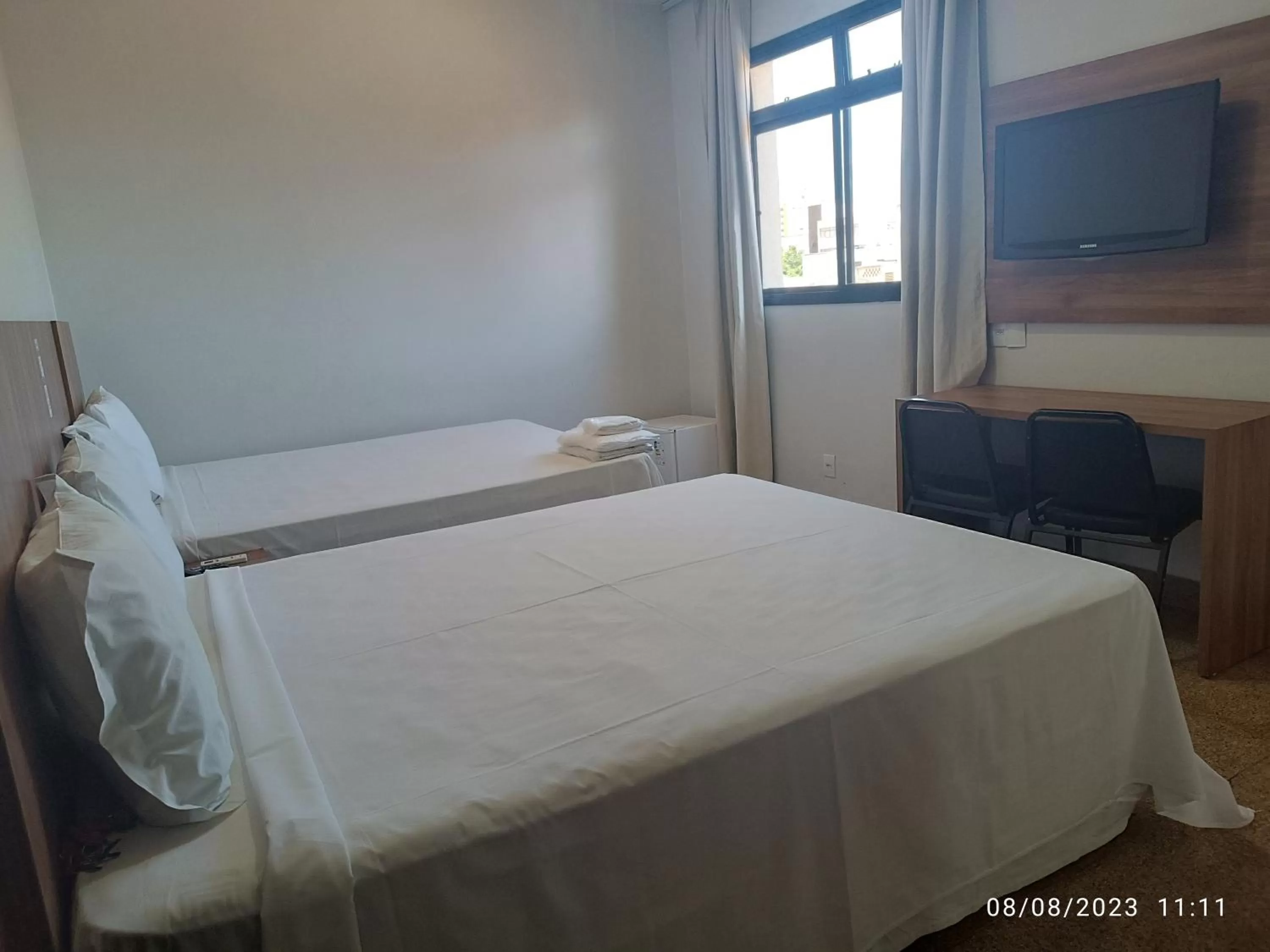 TV and multimedia, Bed in Hotel Oscar Blue Montes Claros