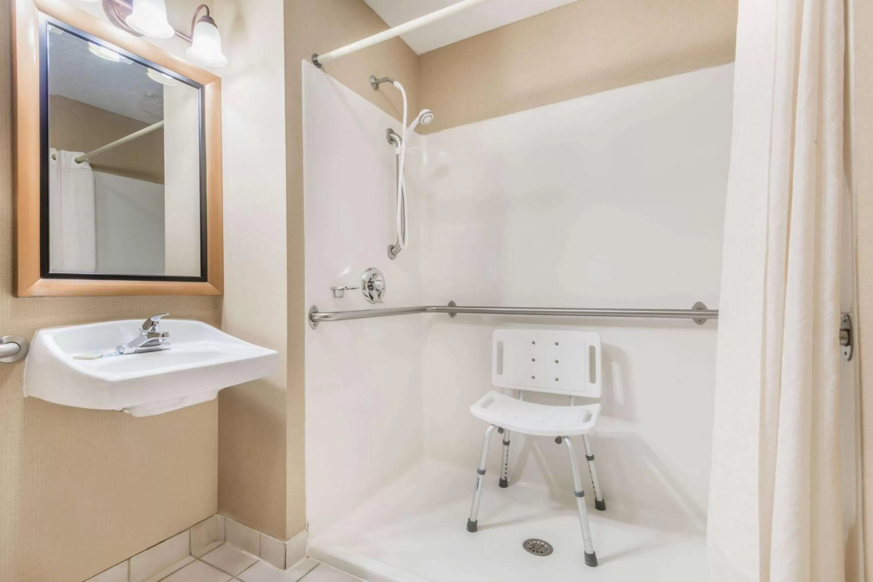 Bathroom in Super 8 by Wyndham Salina I-70