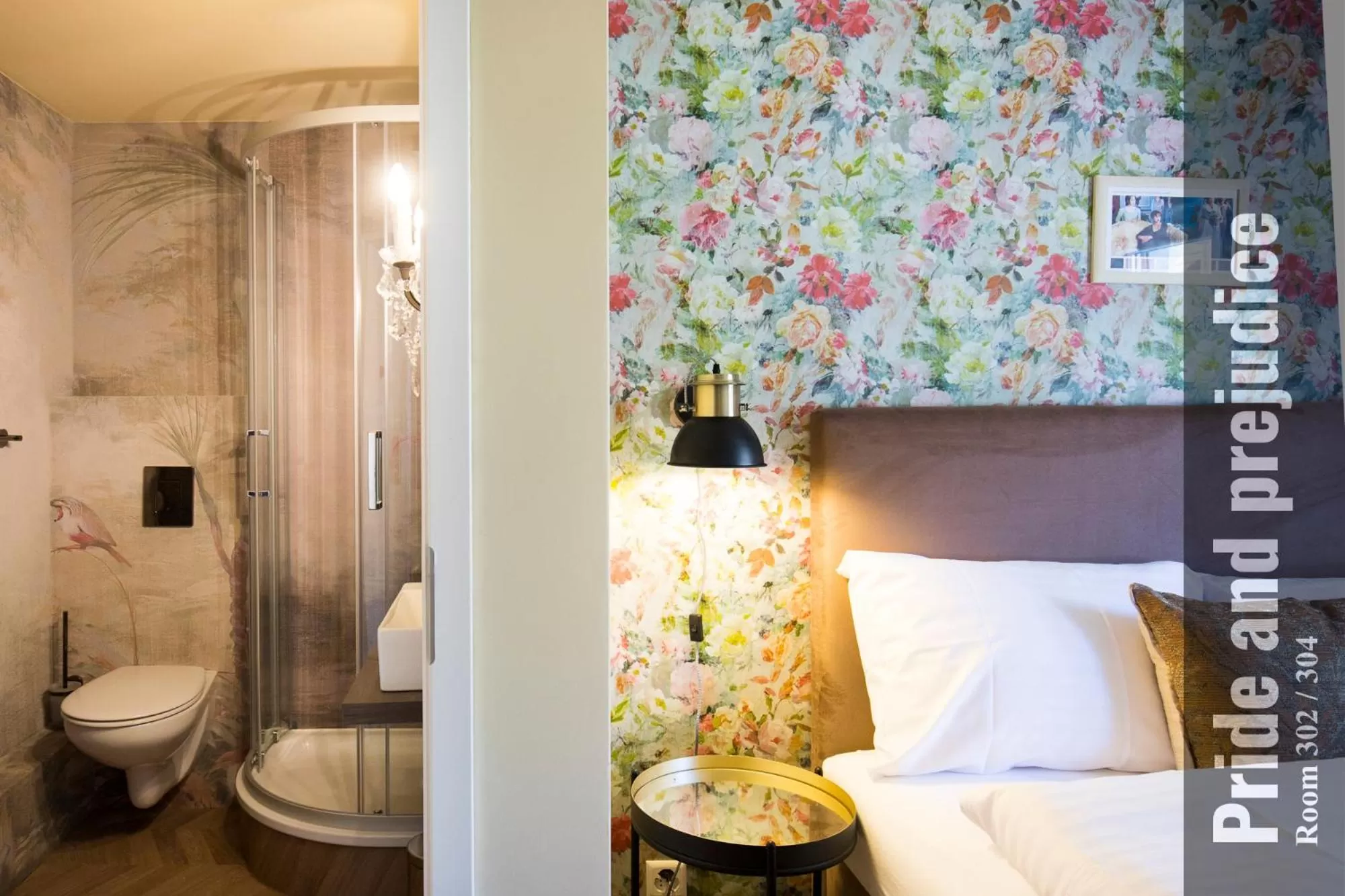 Shower, Bed in The Henry Self Check-In Guesthouse