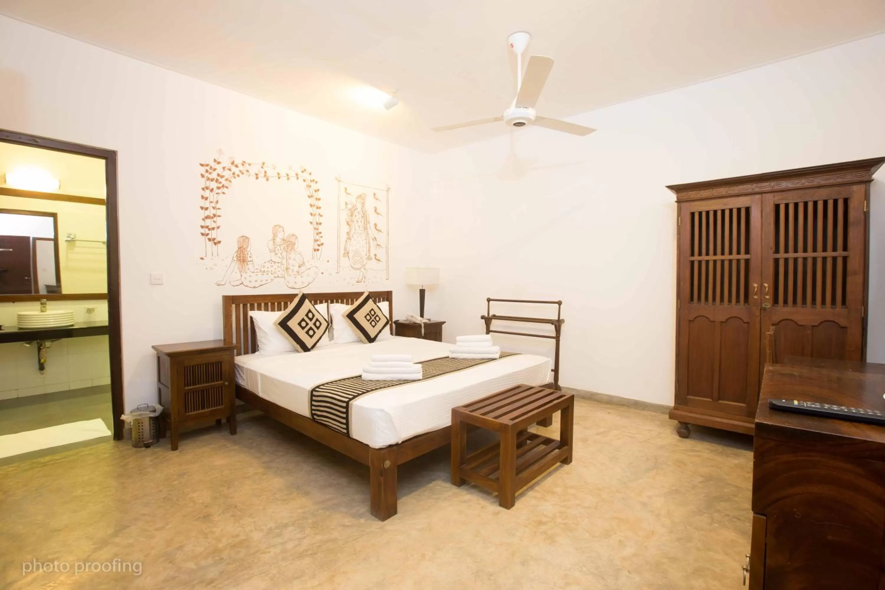 Bed in Jaffna Heritage Hotel