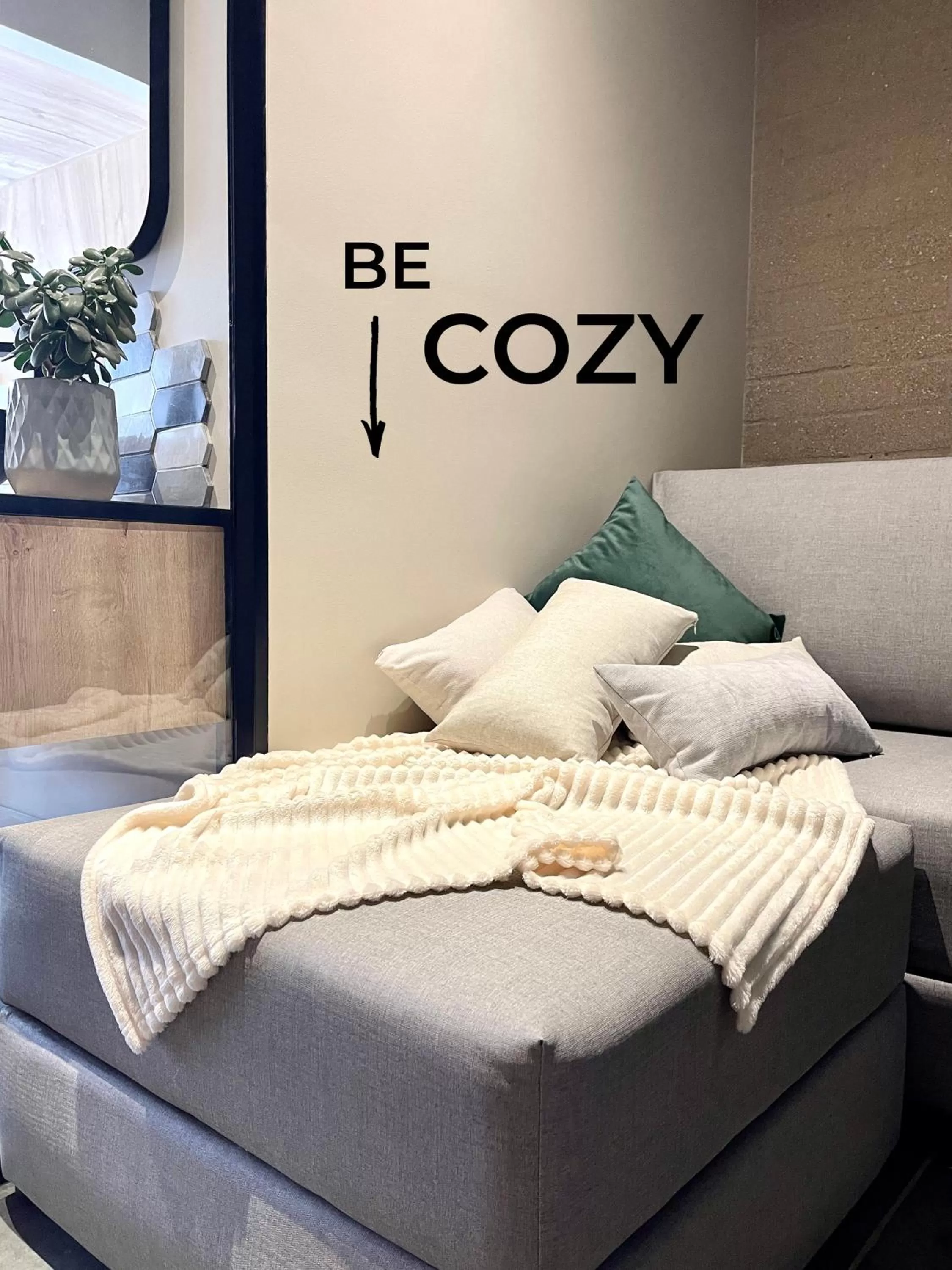 Living room, Bed in Beminimal Hotel