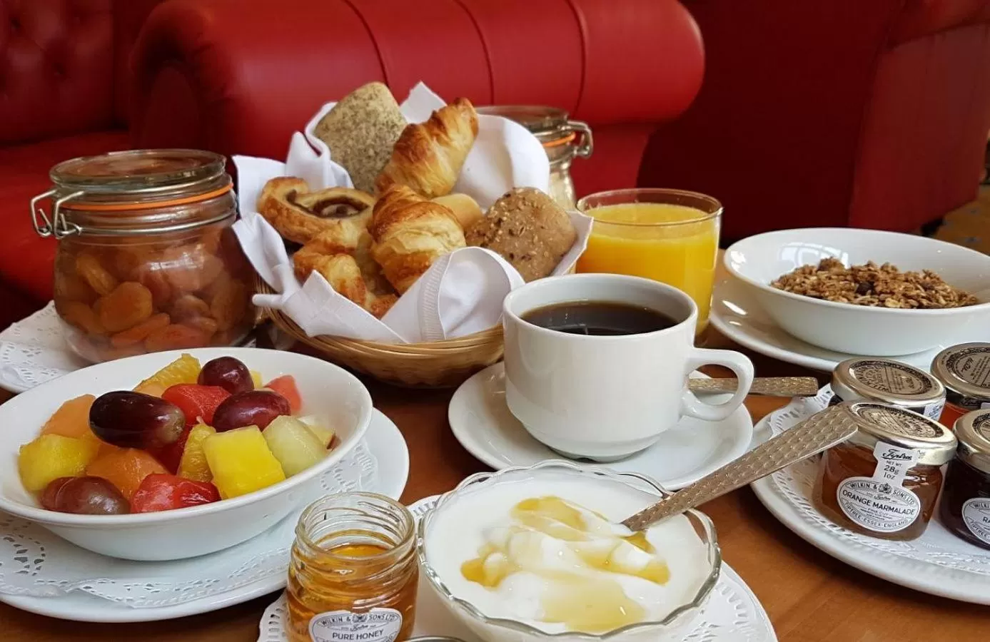 Continental breakfast in Washington Mayfair Hotel