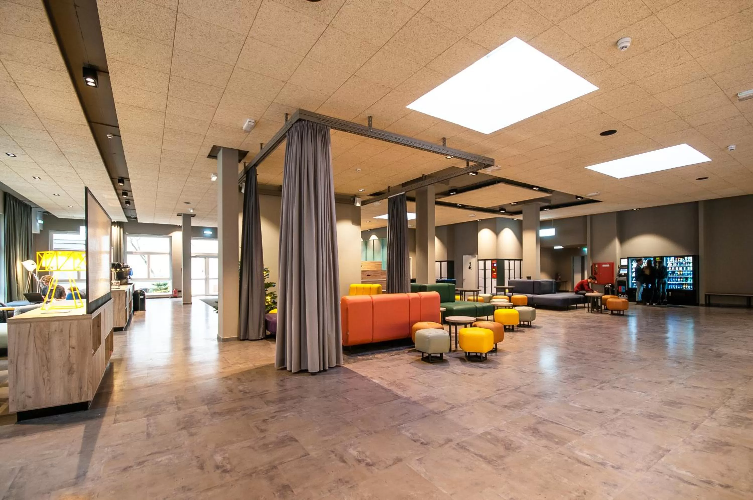 Communal lounge/ TV room in a&o Berlin Mitte