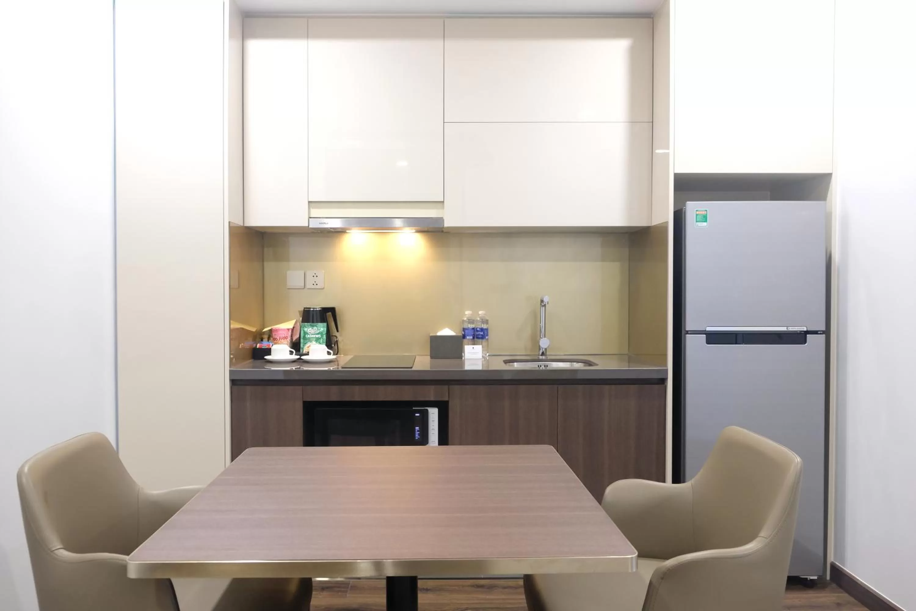 Kitchen or kitchenette in Grand K Hotel Suites Hanoi