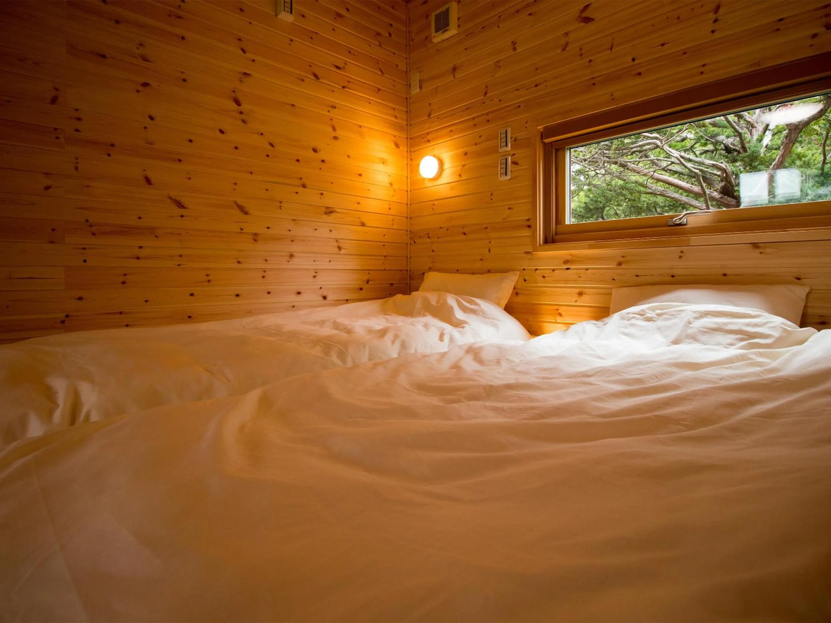 Bed in Brick House Furano