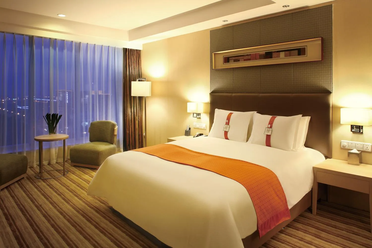 Bedroom in Qingdao Parkview Holiday Hotel