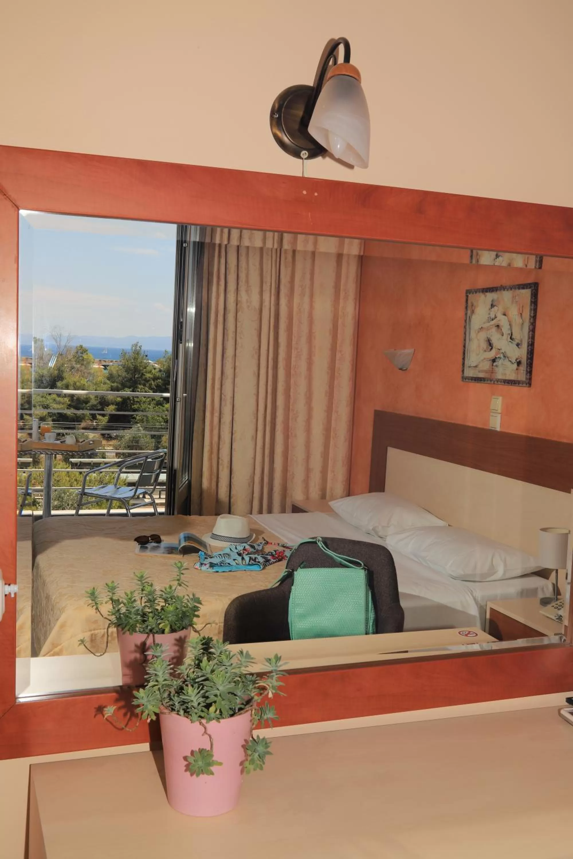 Bed in IKAROS Hotel ELLINIKO