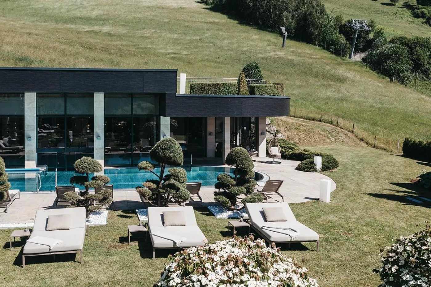 Swimming pool in Sonnhof Alpendorf - an adults only place