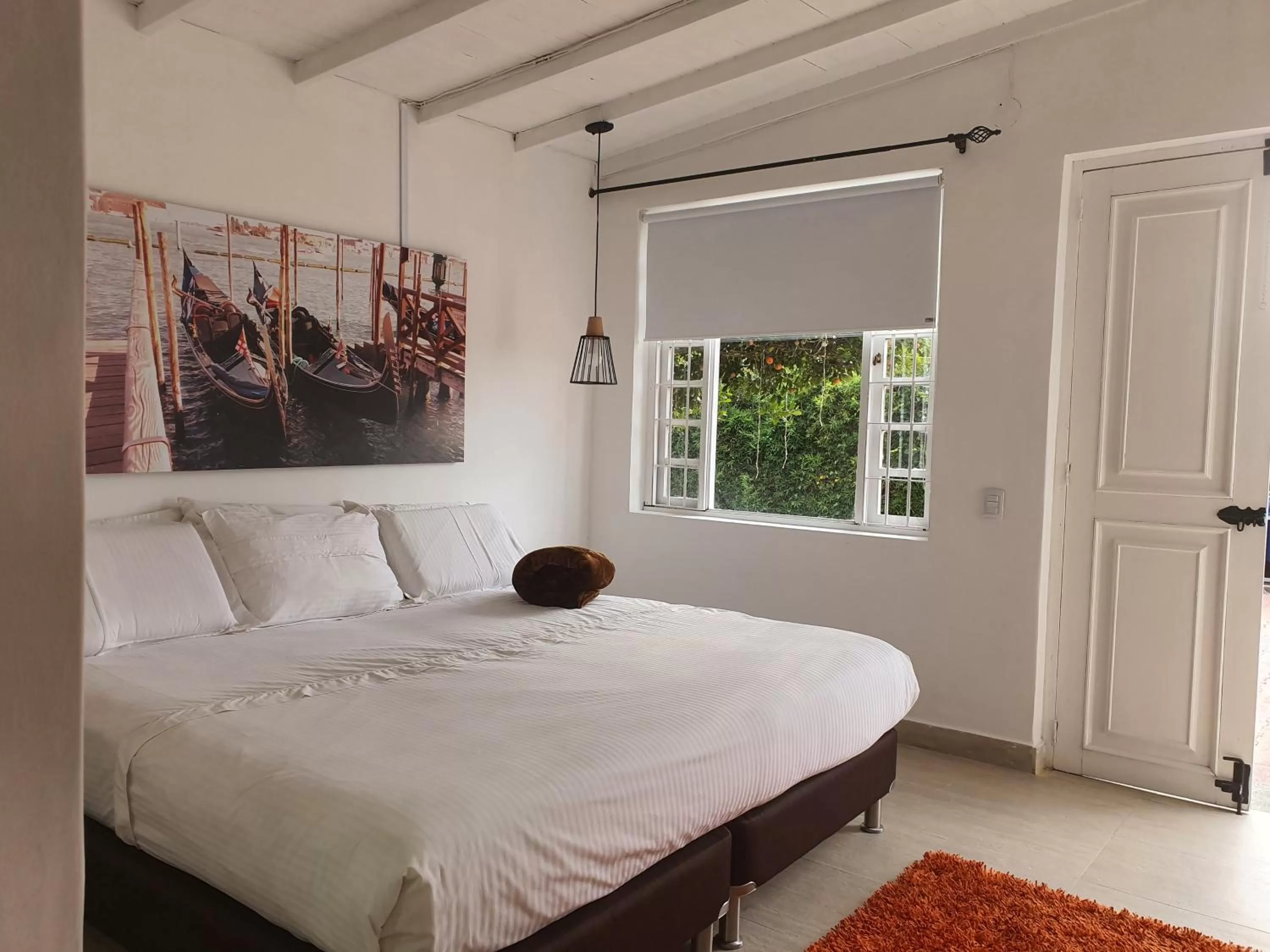 Bed in Hotel Casa Madero