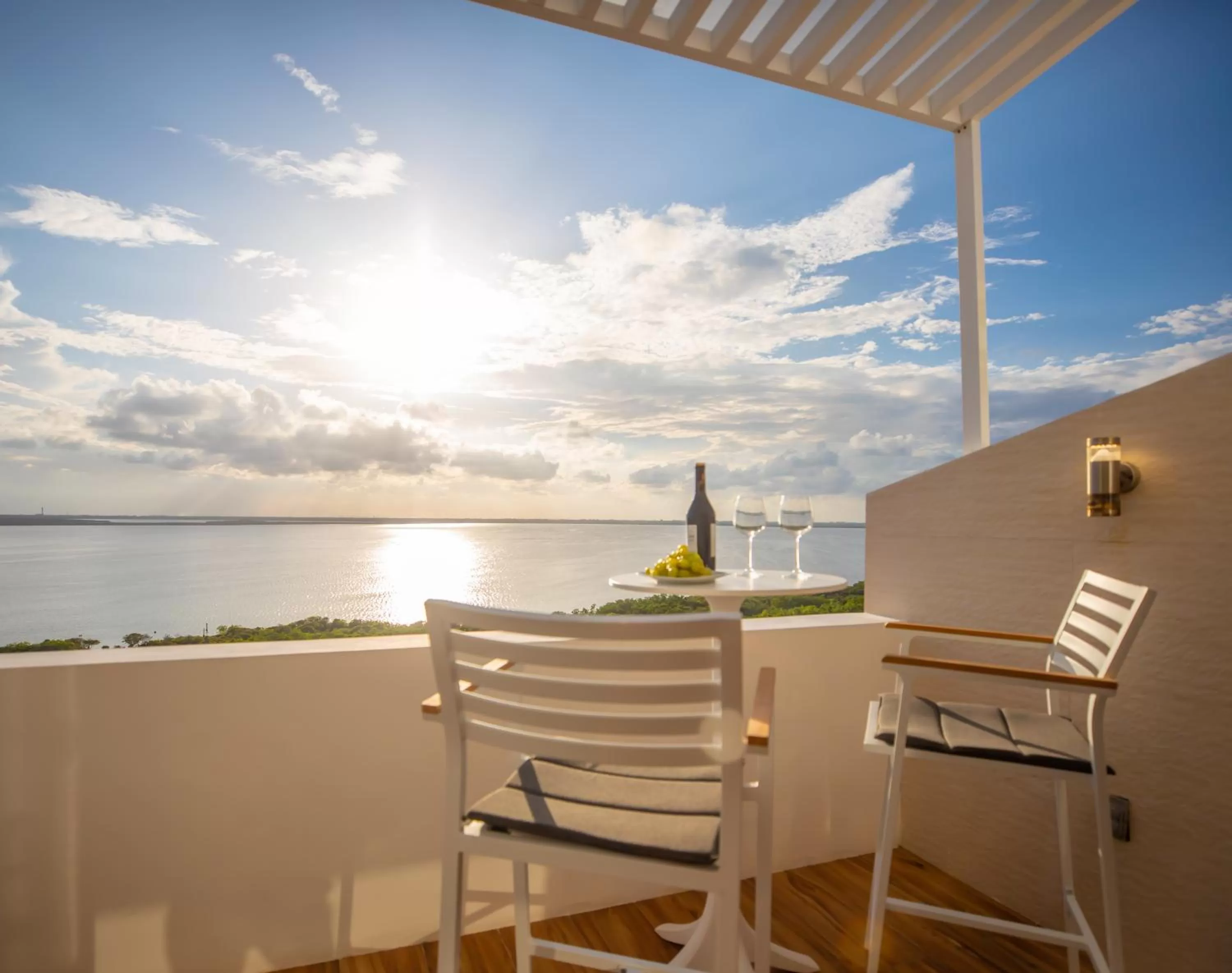 Balcony/Terrace in Beachfront Penthouses by LivIN Cancun