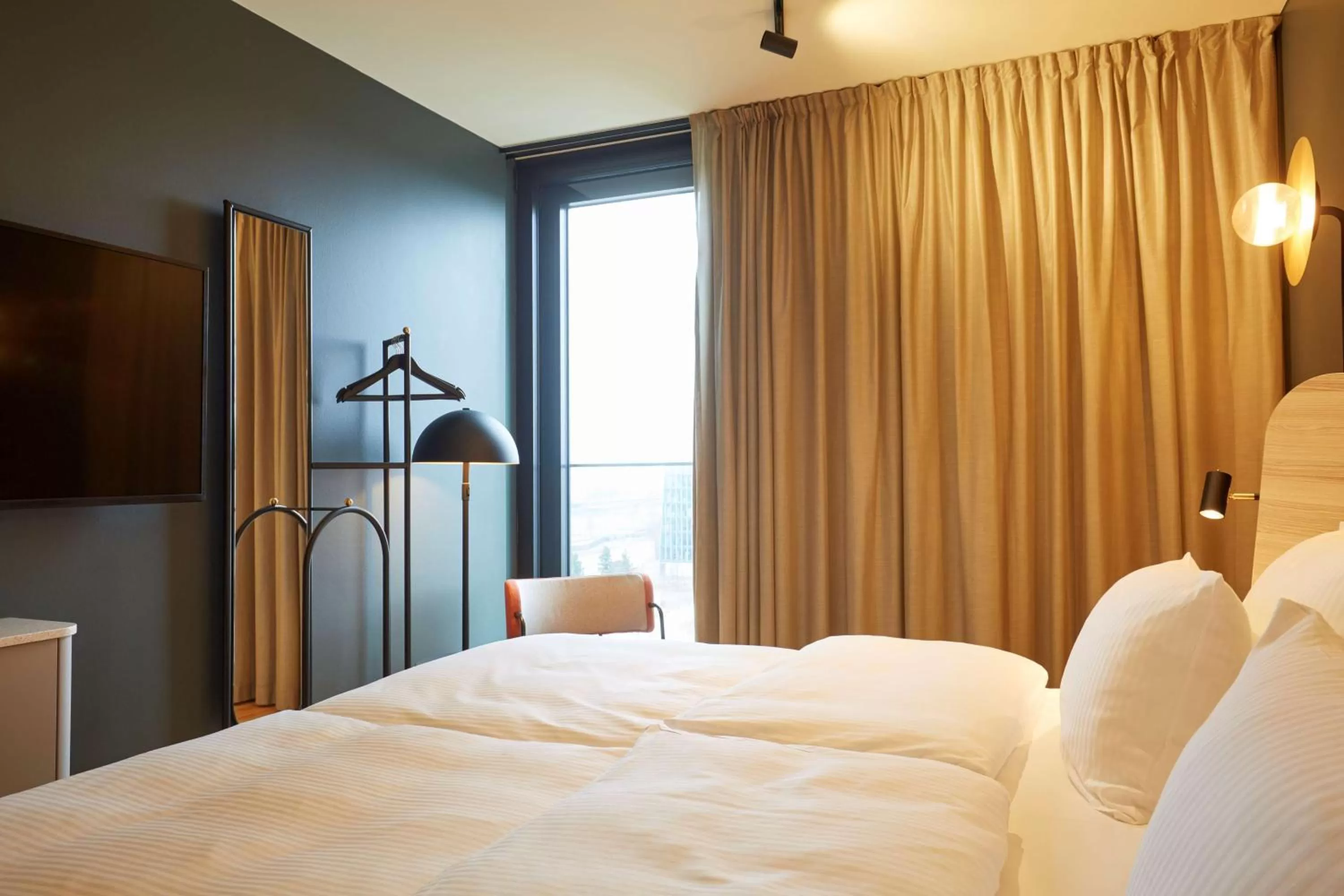 Bedroom, Bed in Scandic Frankfurt Hafenpark