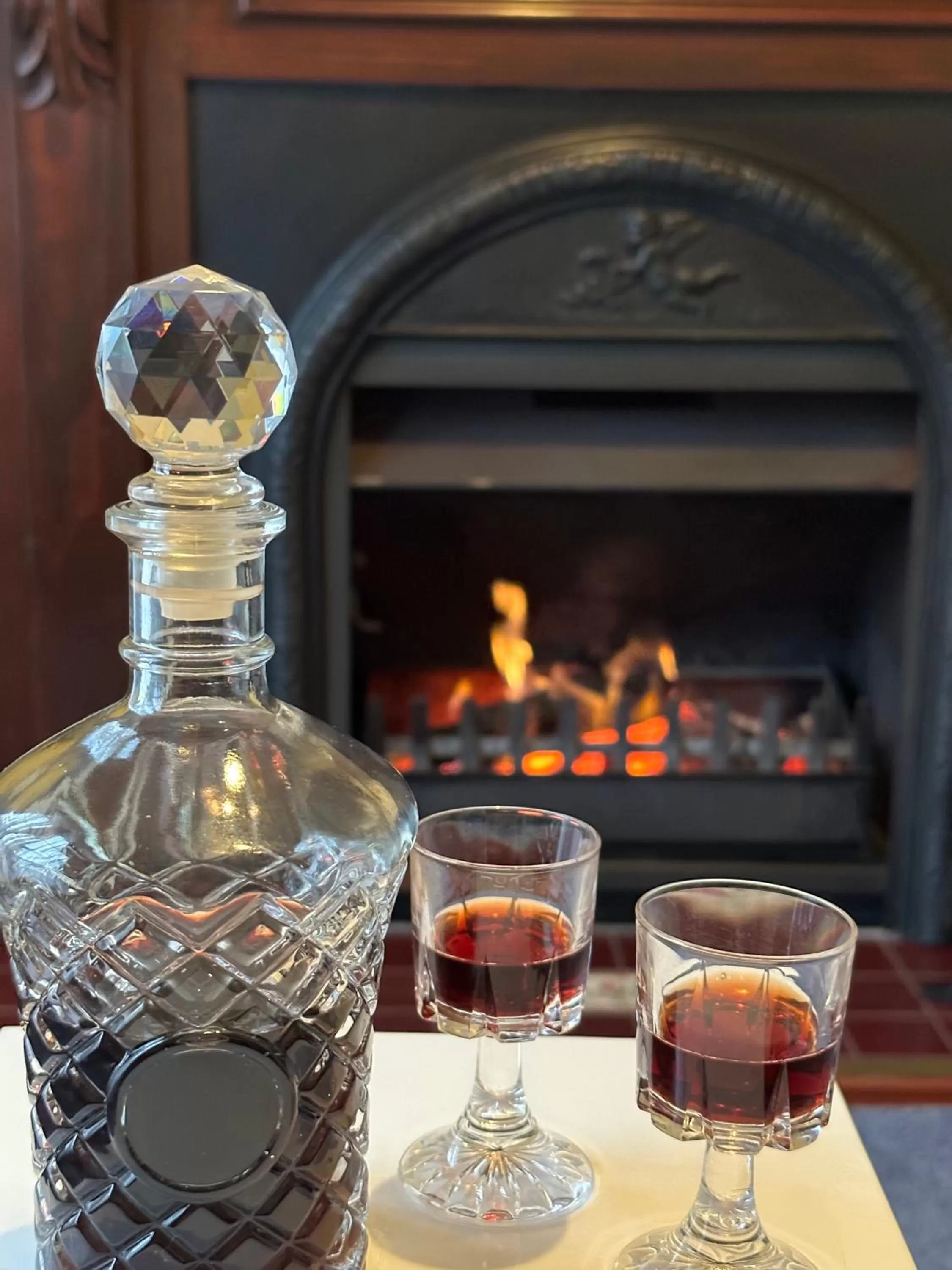 Drinks in Wine and Roses Bed and Breakfast