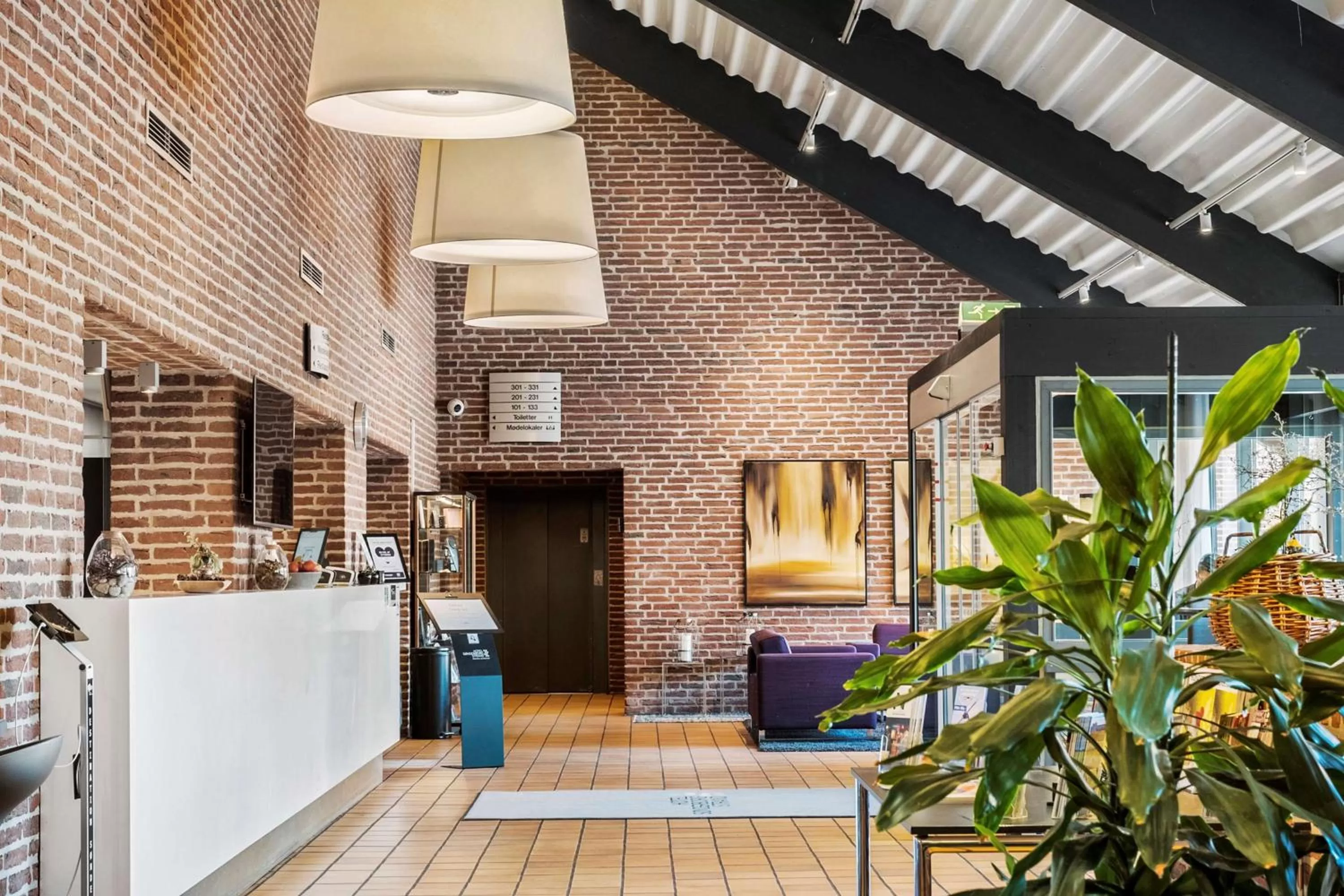 Lobby or reception in Hotel Sonderborg Strand