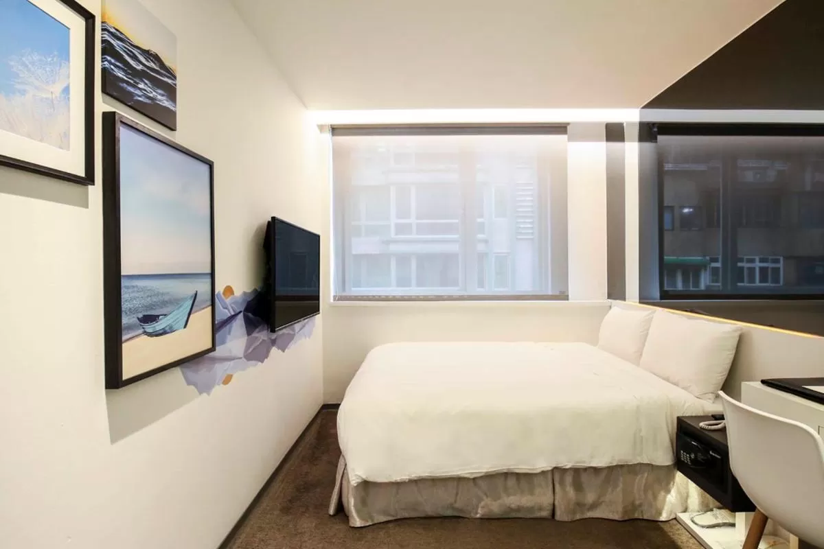 Bed in CityInn Hotel Taipei Station Branch III