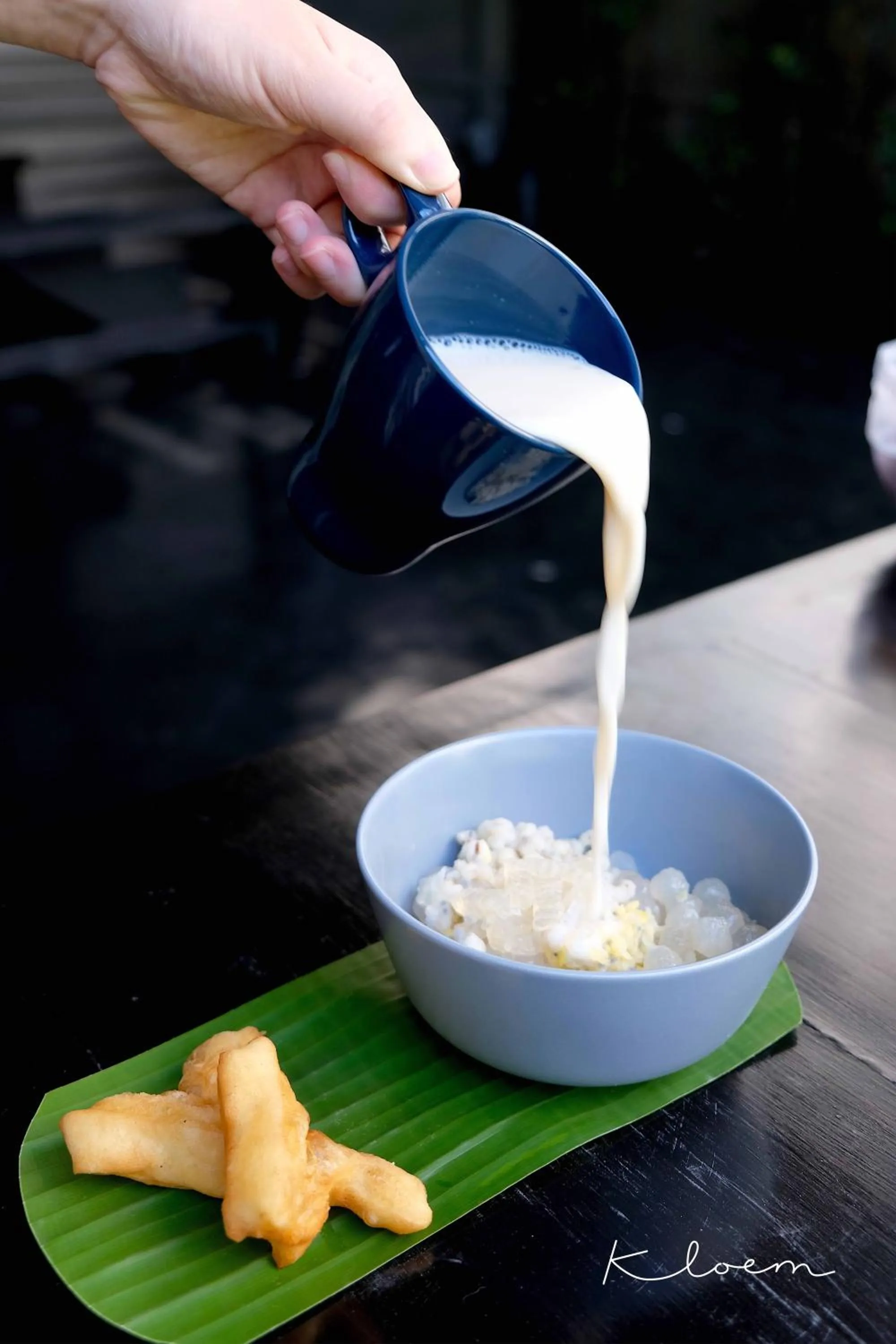 Food close-up in Kloem Hostel