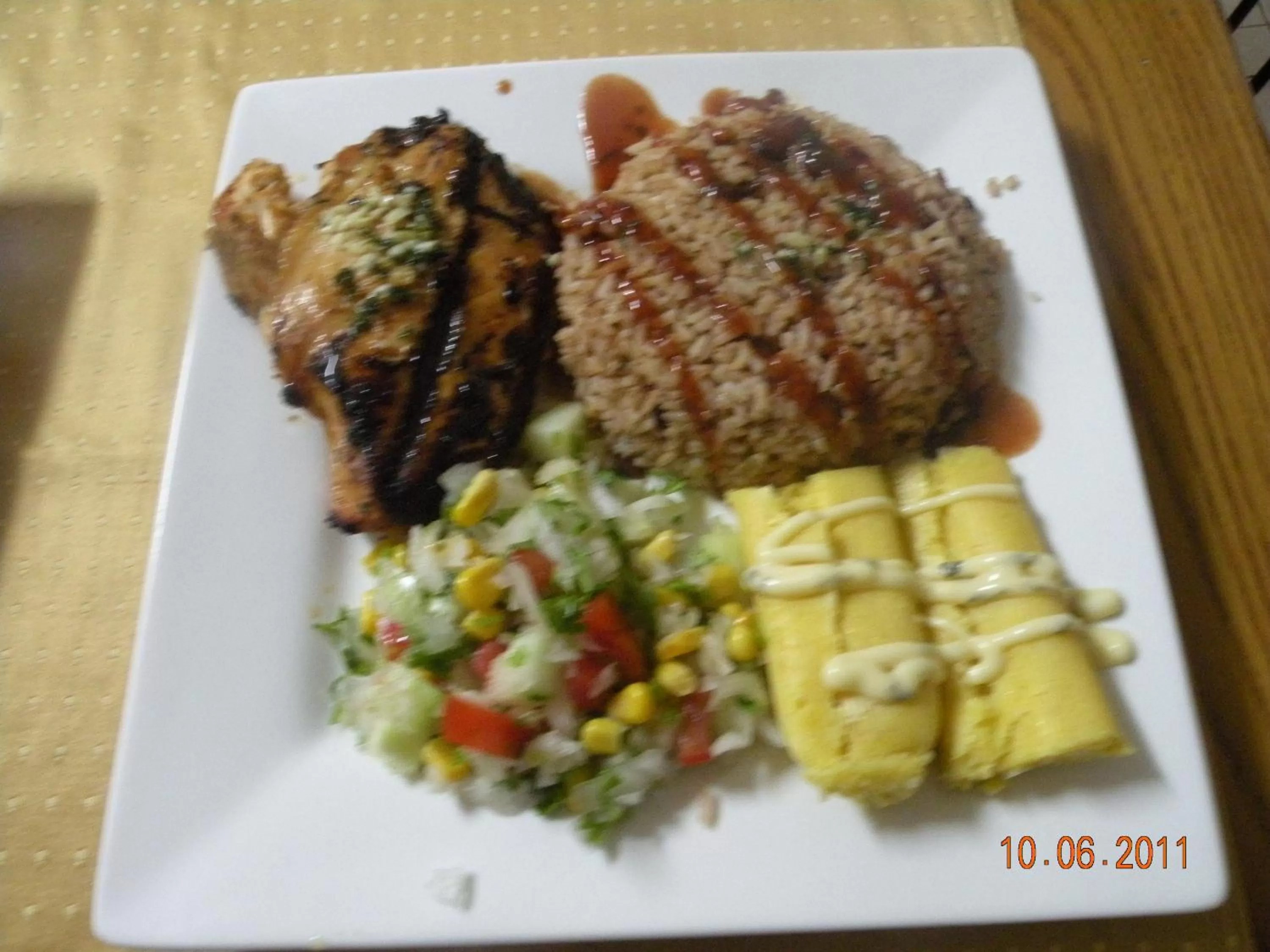 Food close-up in The Red Hut Inn