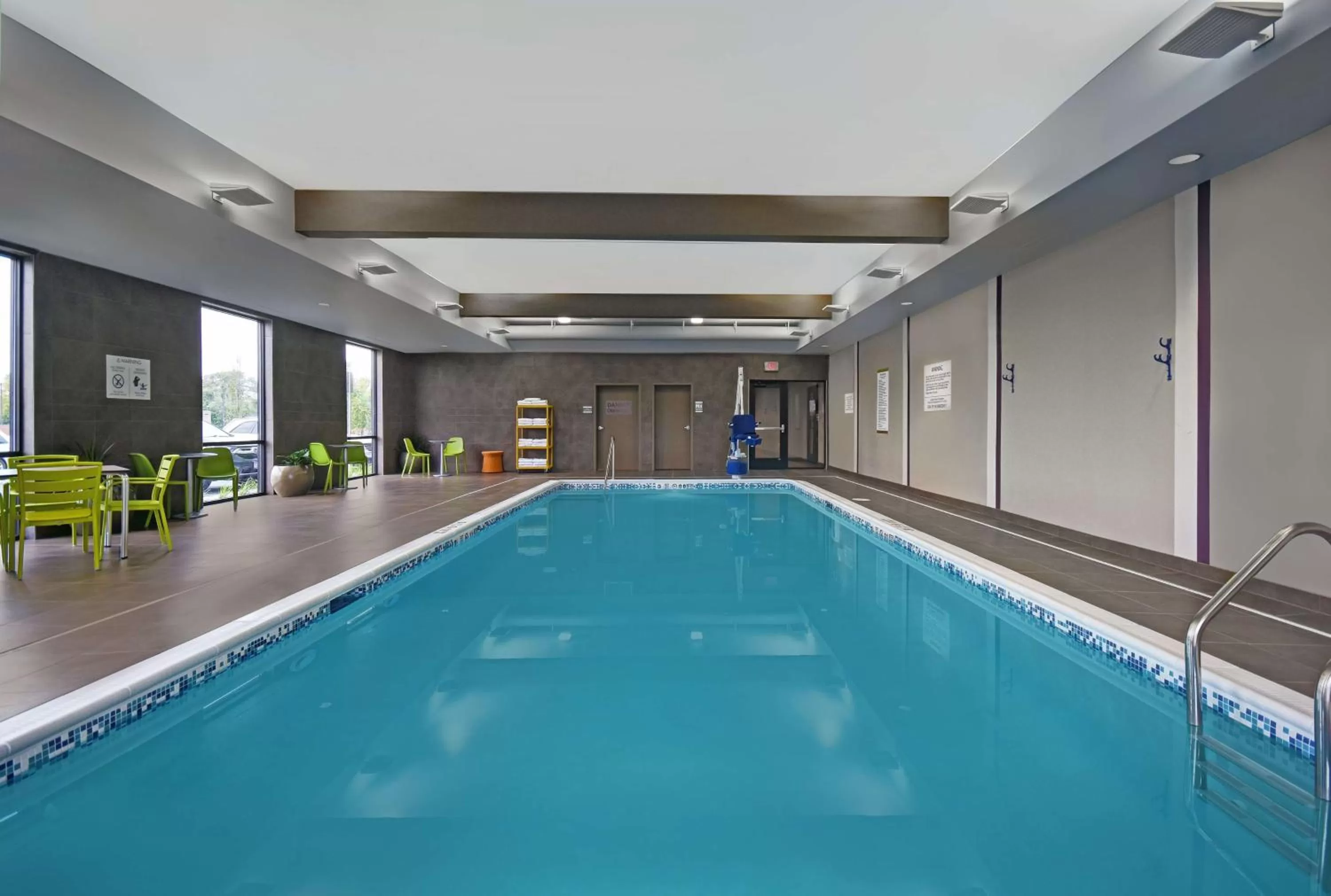 Pool view in Home2 Suites By Hilton Utica, Ny