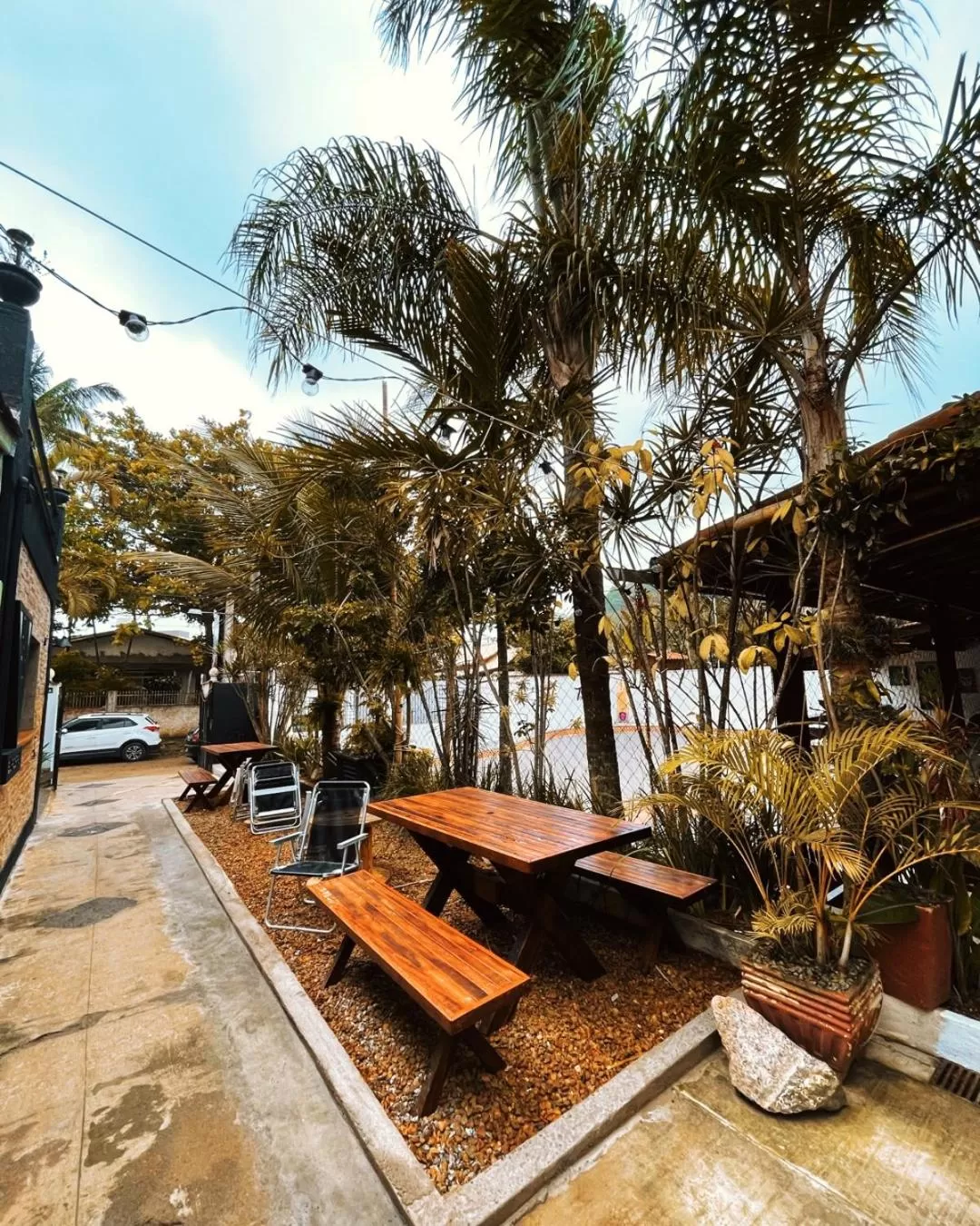 Patio in Pousada Praia do Tombo