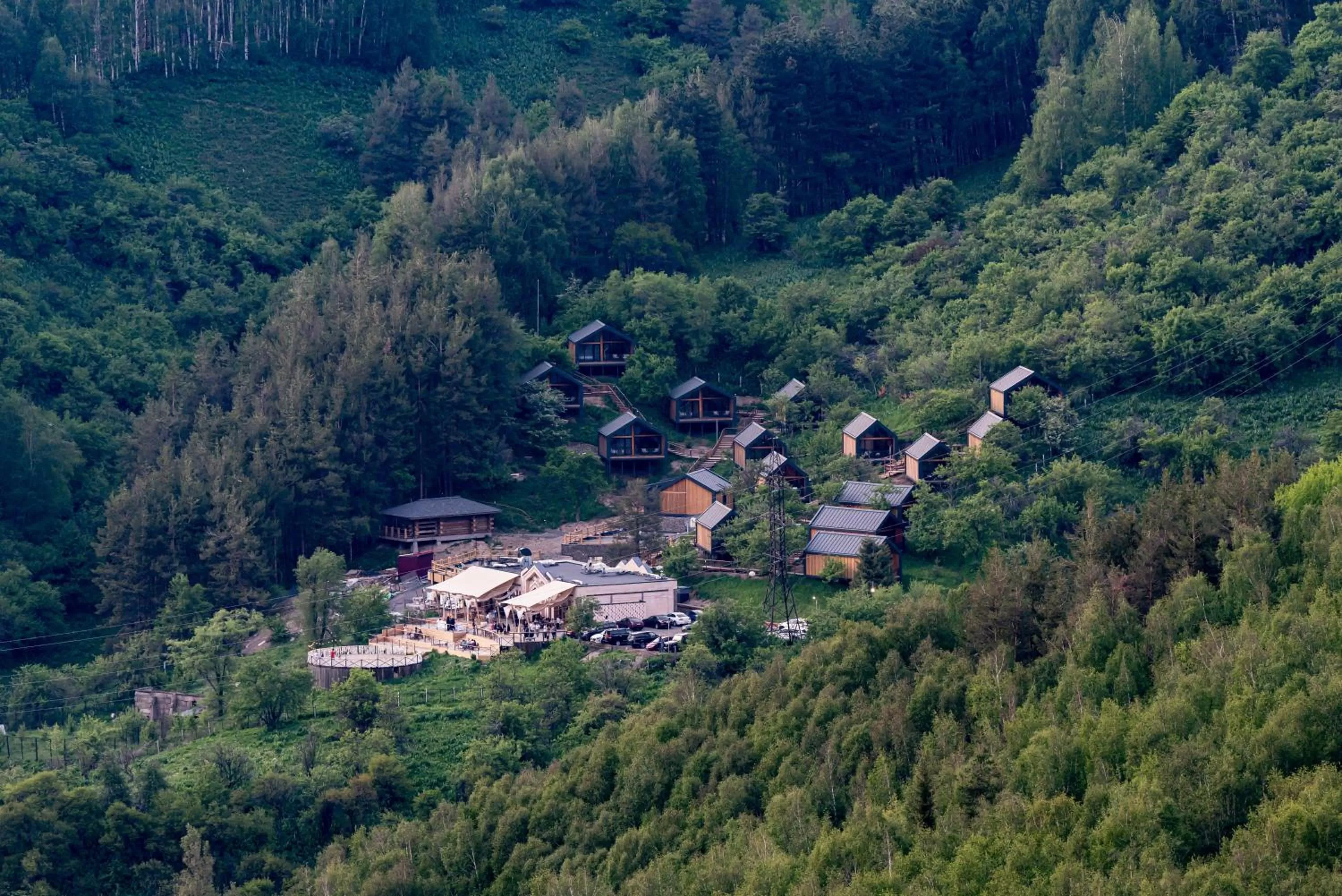 Bird's eye view in Qazaq Auyl Eco Hotel