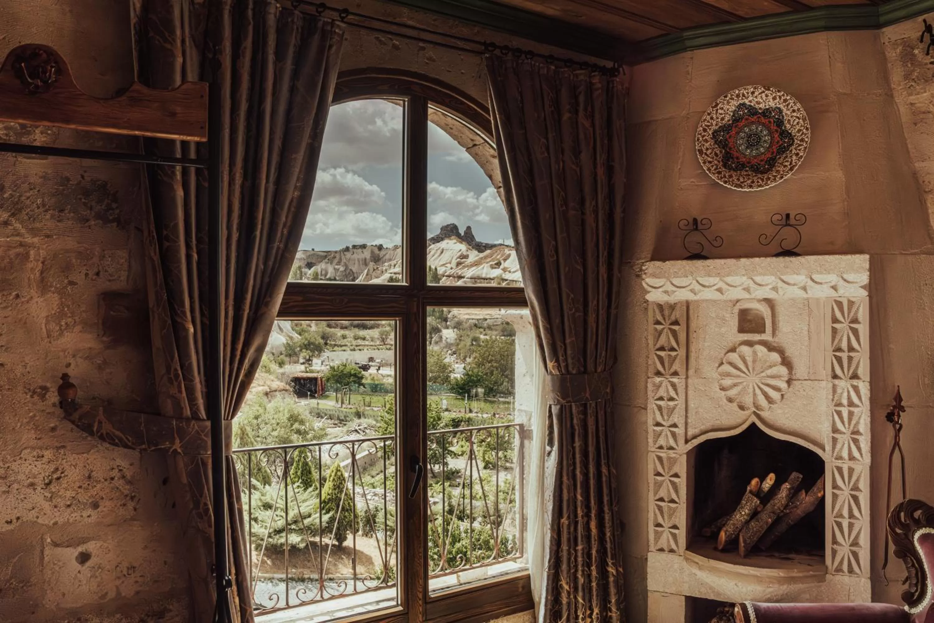 Natural landscape in Şah Saray Cave Suites Halal Hotel