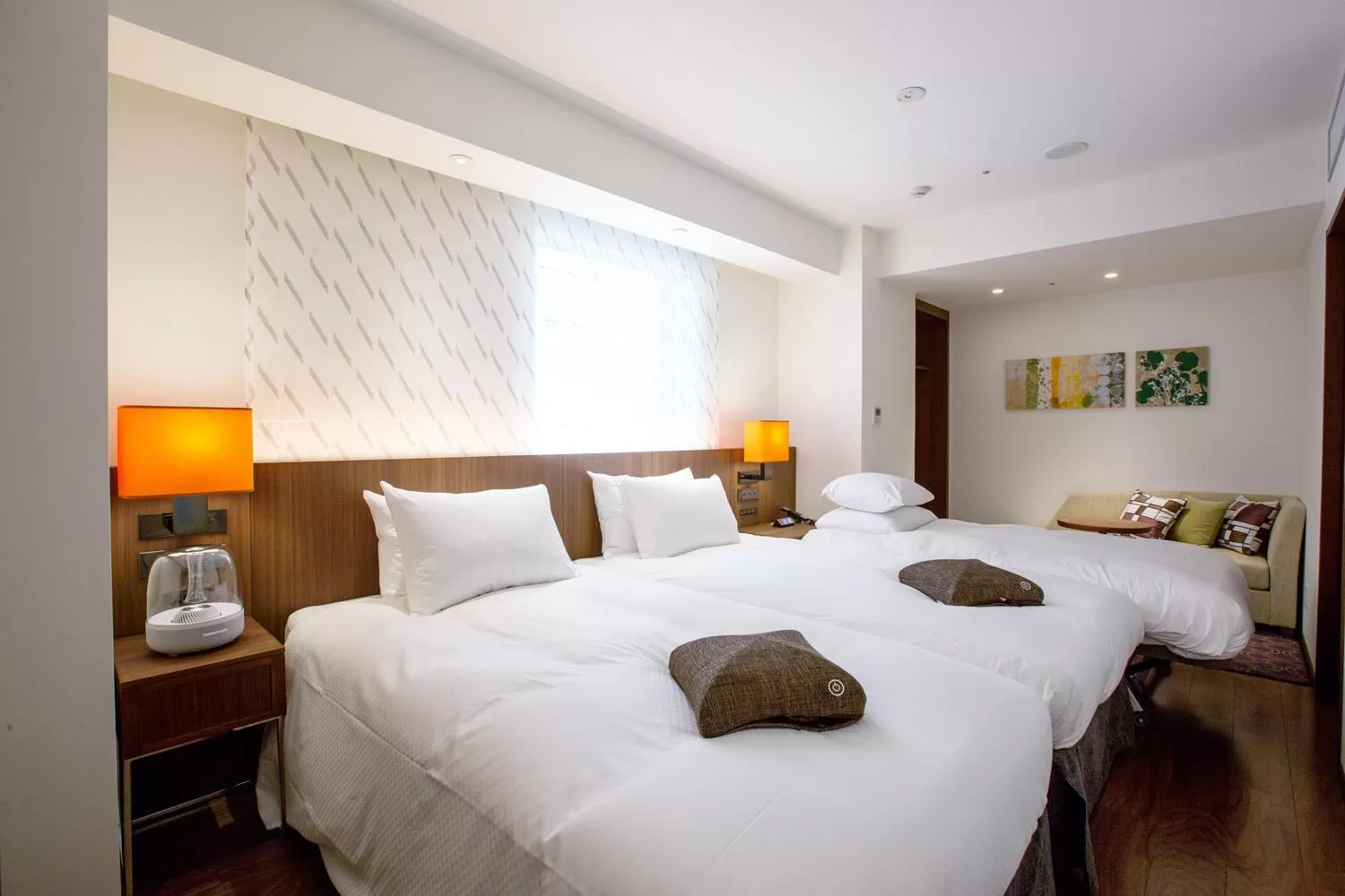 Bed in HOTEL FORZA HAKATAEKI CHIKUSHI-GUCHI Ⅰ