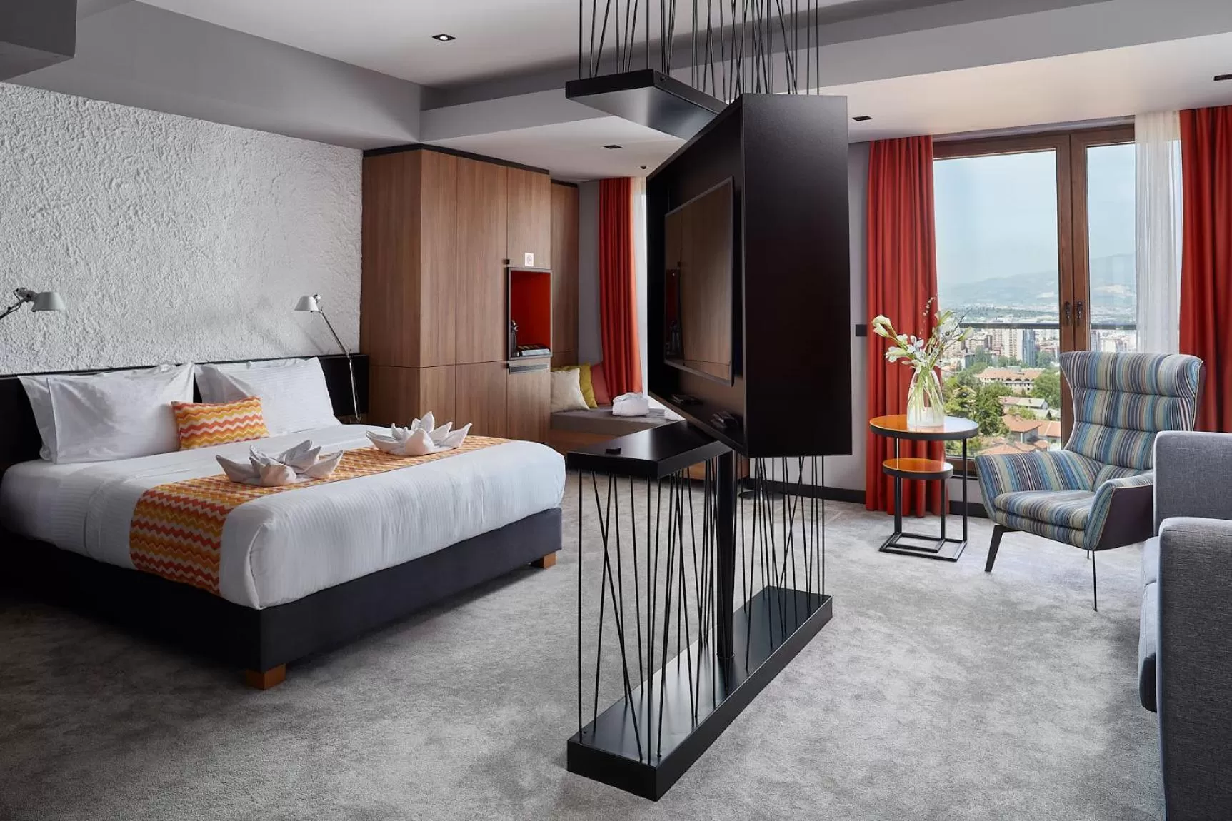Photo of the whole room, Bed in Panoramika Design Hotel