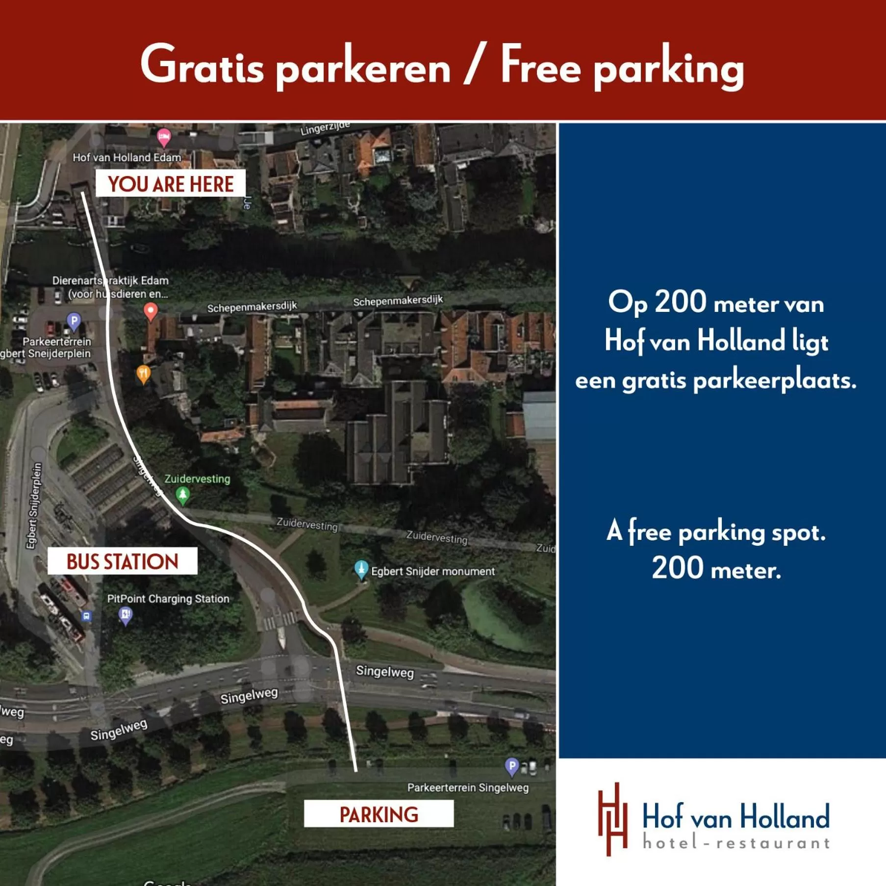 Parking in Hof van Holland Hotel