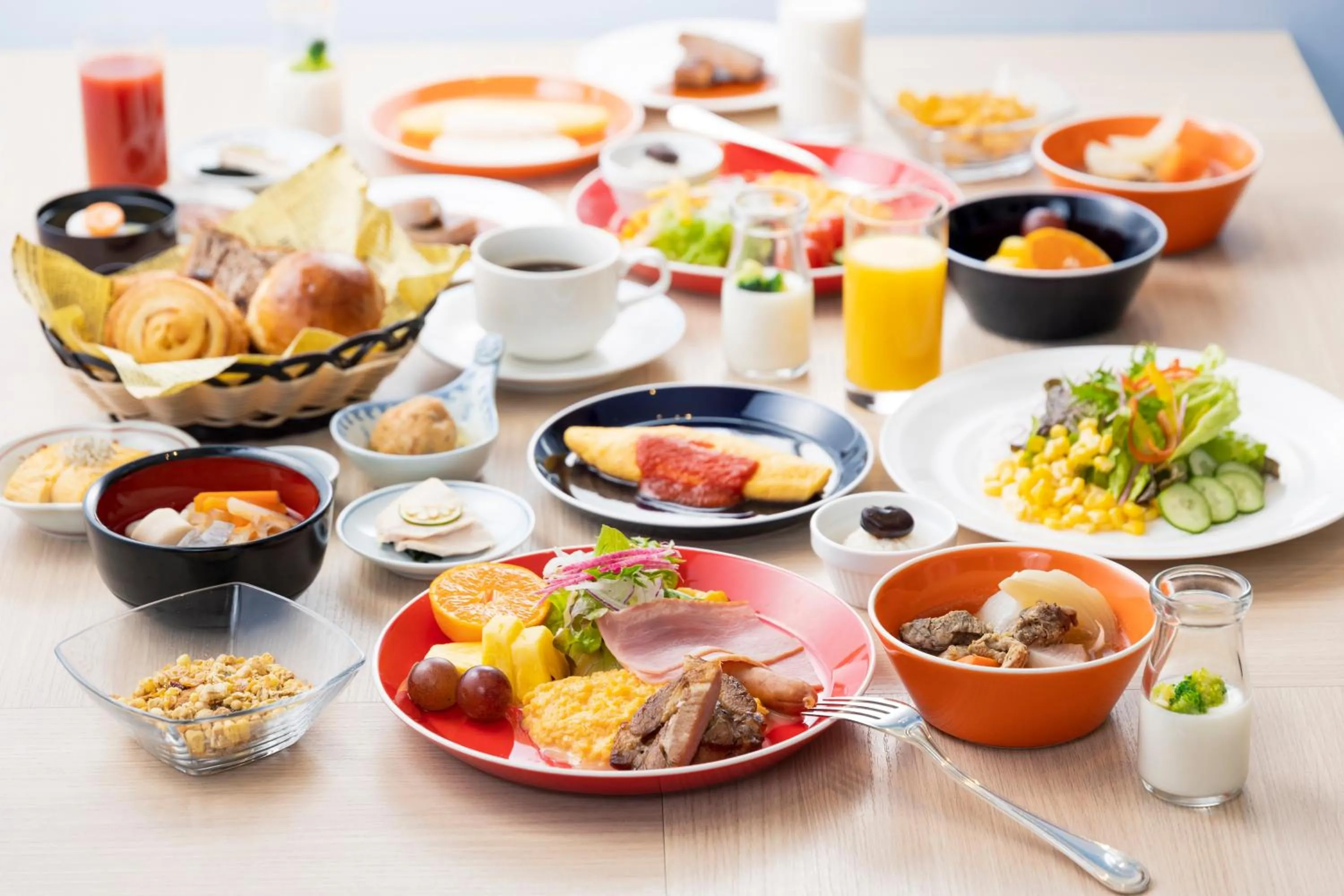 Food and drinks in JR Hotel Clement Takamatsu